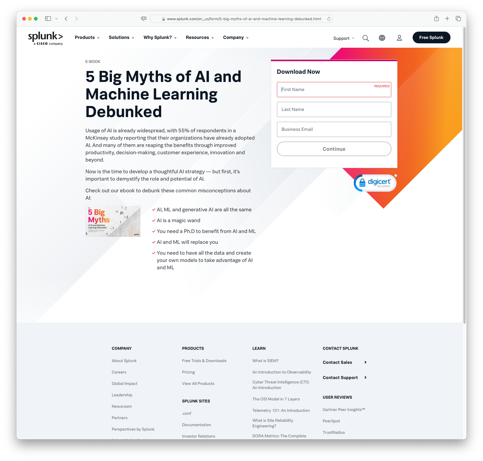 5 Big Myths Of AI and Machine Learning Debunked (splunk.com)