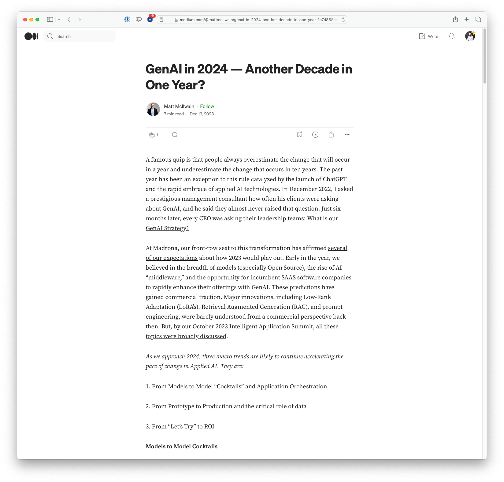 GenAI in 2024 - Another Decade in One Year? (medium.com)