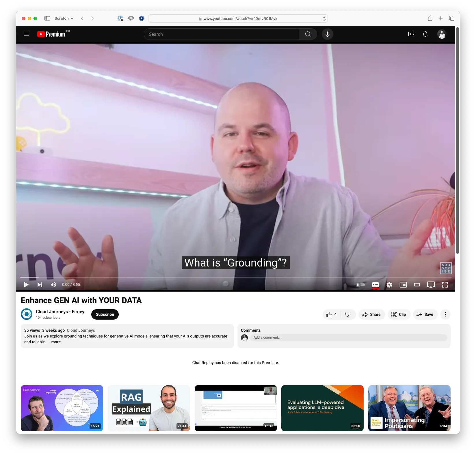 Grounding - Enhance GEN AI with YOUR DATA (youtube.com)