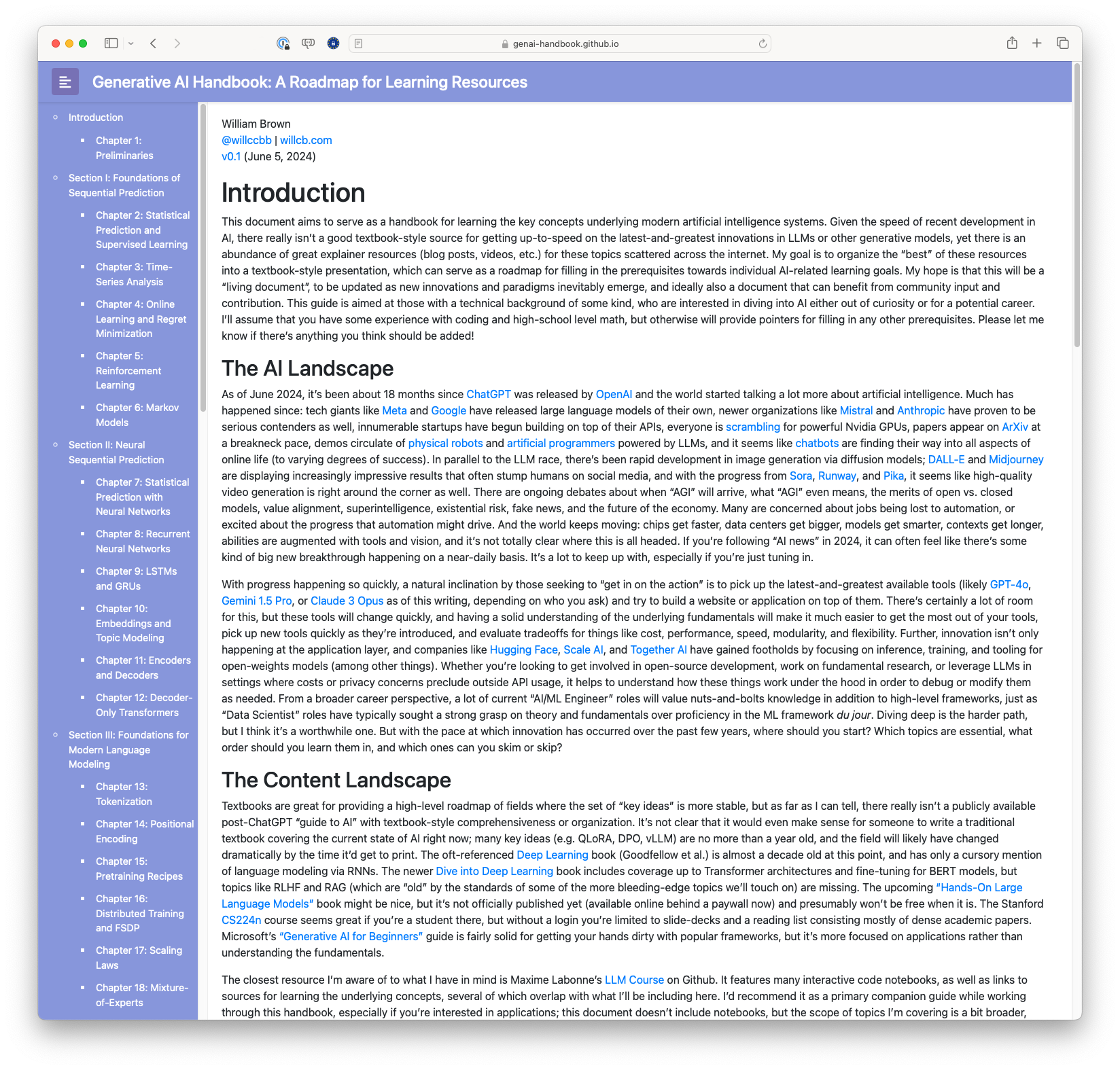 Generative AI Handbook: A Roadmap for Learning Resources -- genai-handbook.github.io