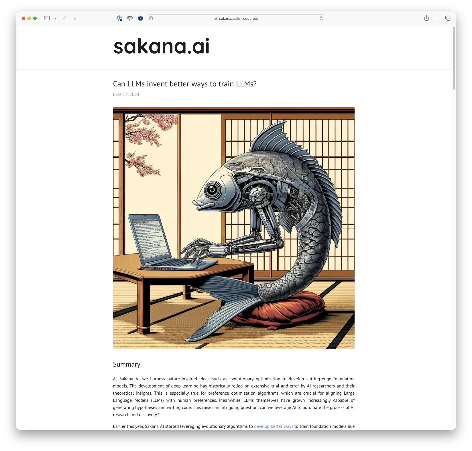 Can LLMs invent better ways to train LLMs?