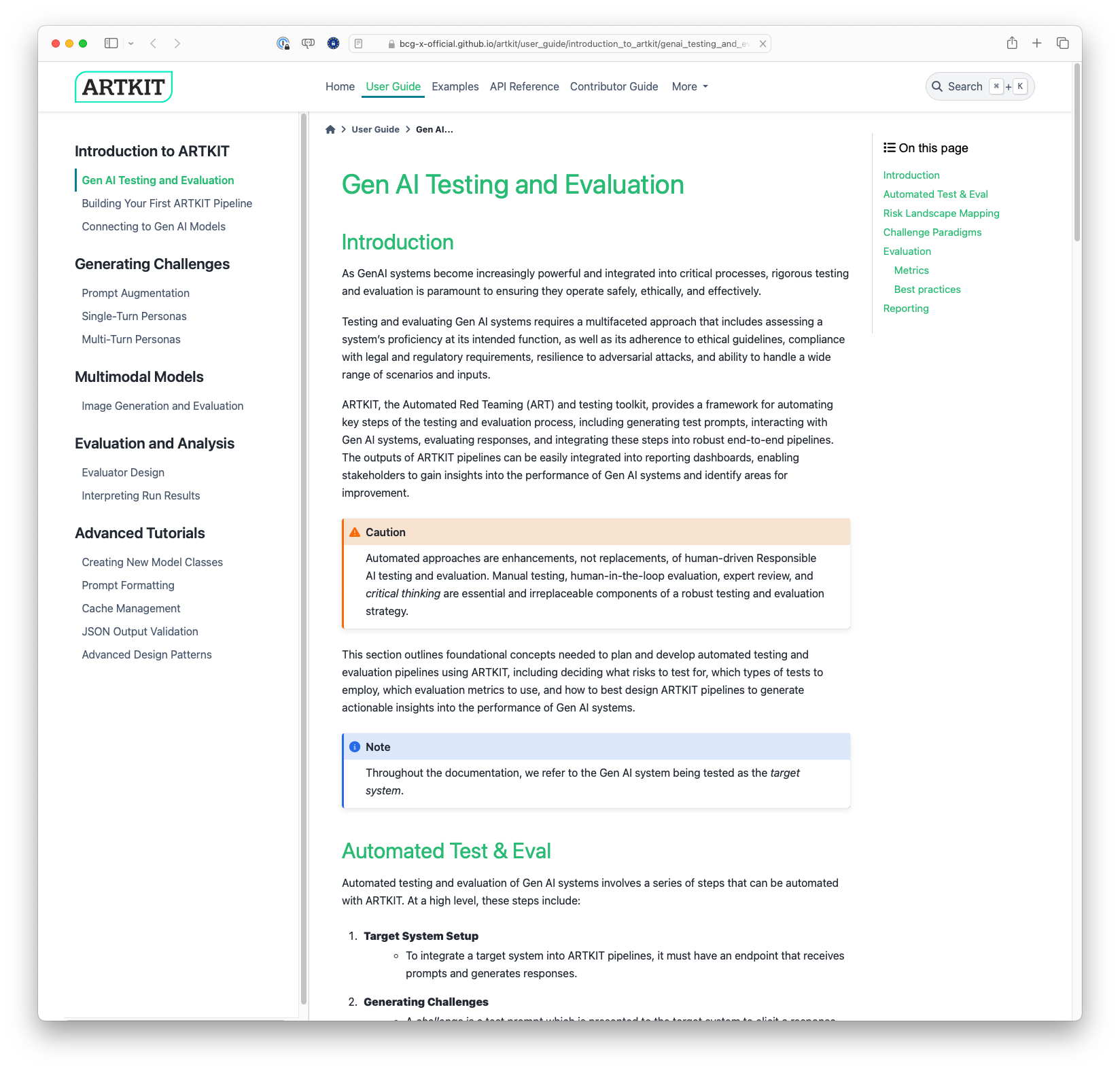 Gen AI Testing and Evaluation with ARTKIT