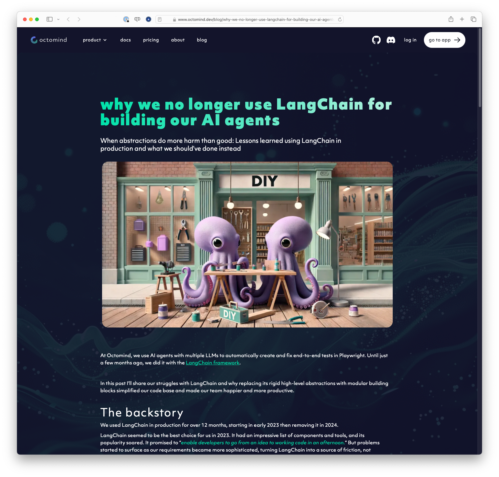 Why we no longer use LangChain for building our AI agents: