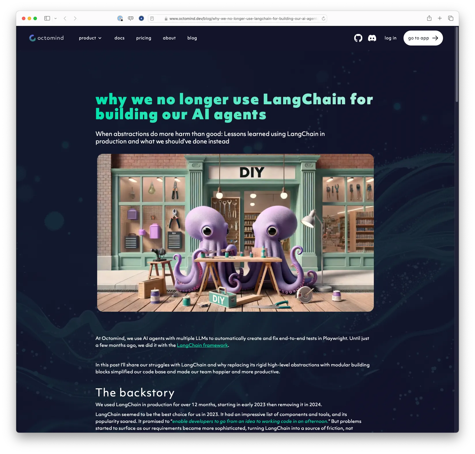 Why we no longer use LangChain for building our AI agents: