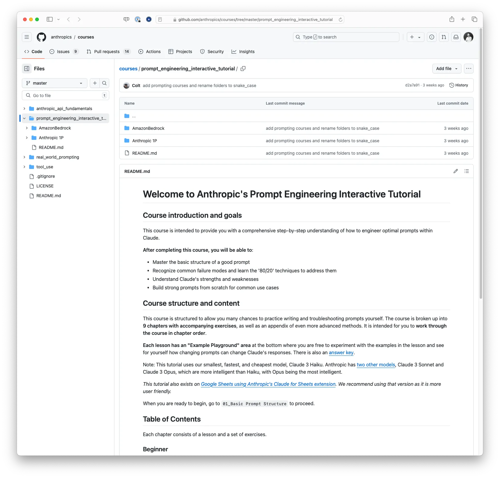 Introduction to Anthropic's Prompt Engineering Interactive Tutorial