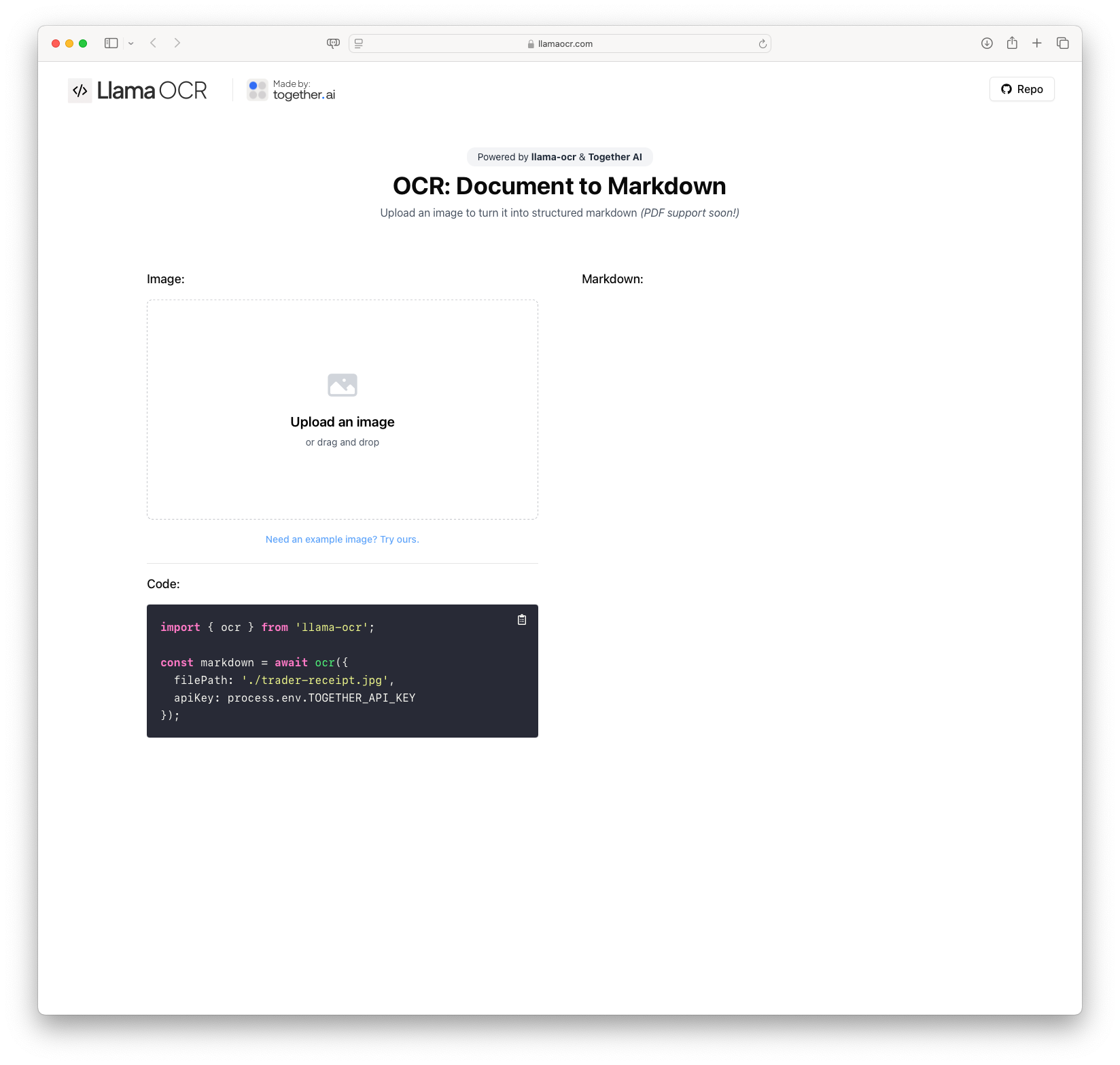 OCR: Document to Markdown