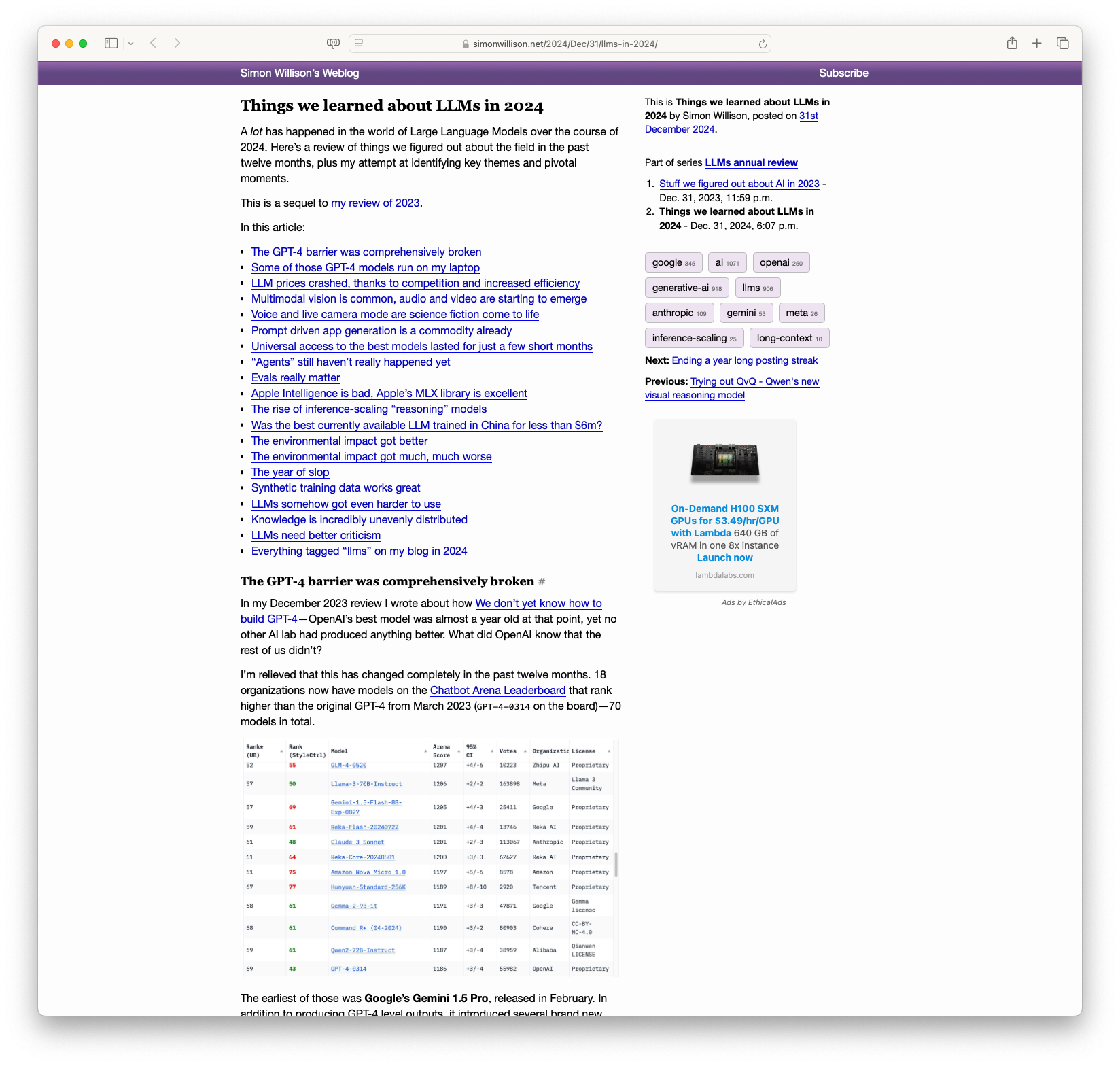 Things we learned about LLMs in 2024