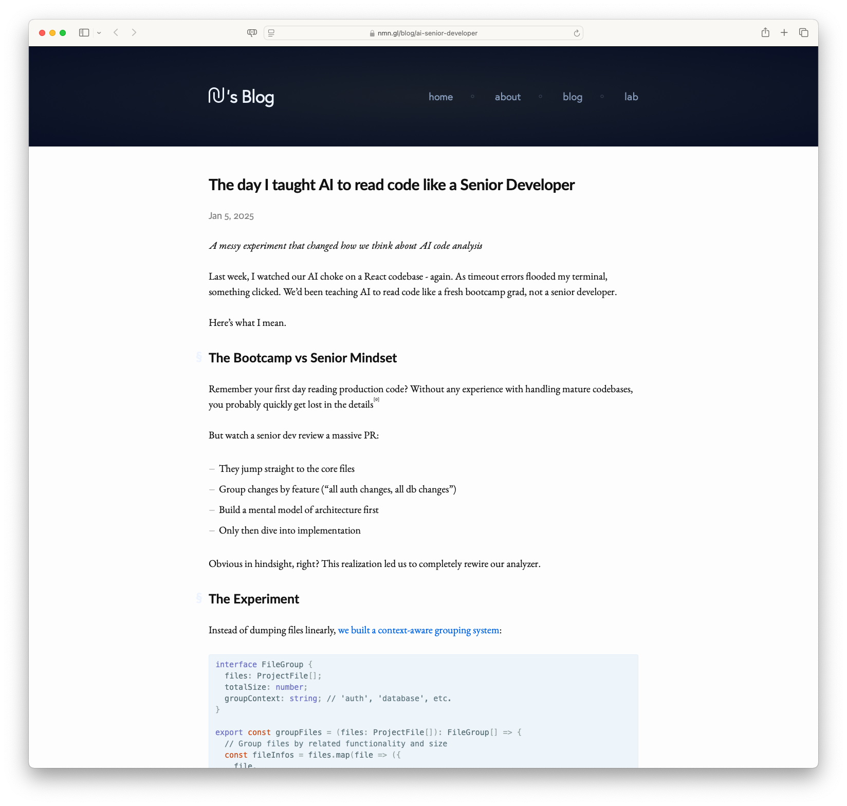 The day I taught AI to read code like a Senior Developer