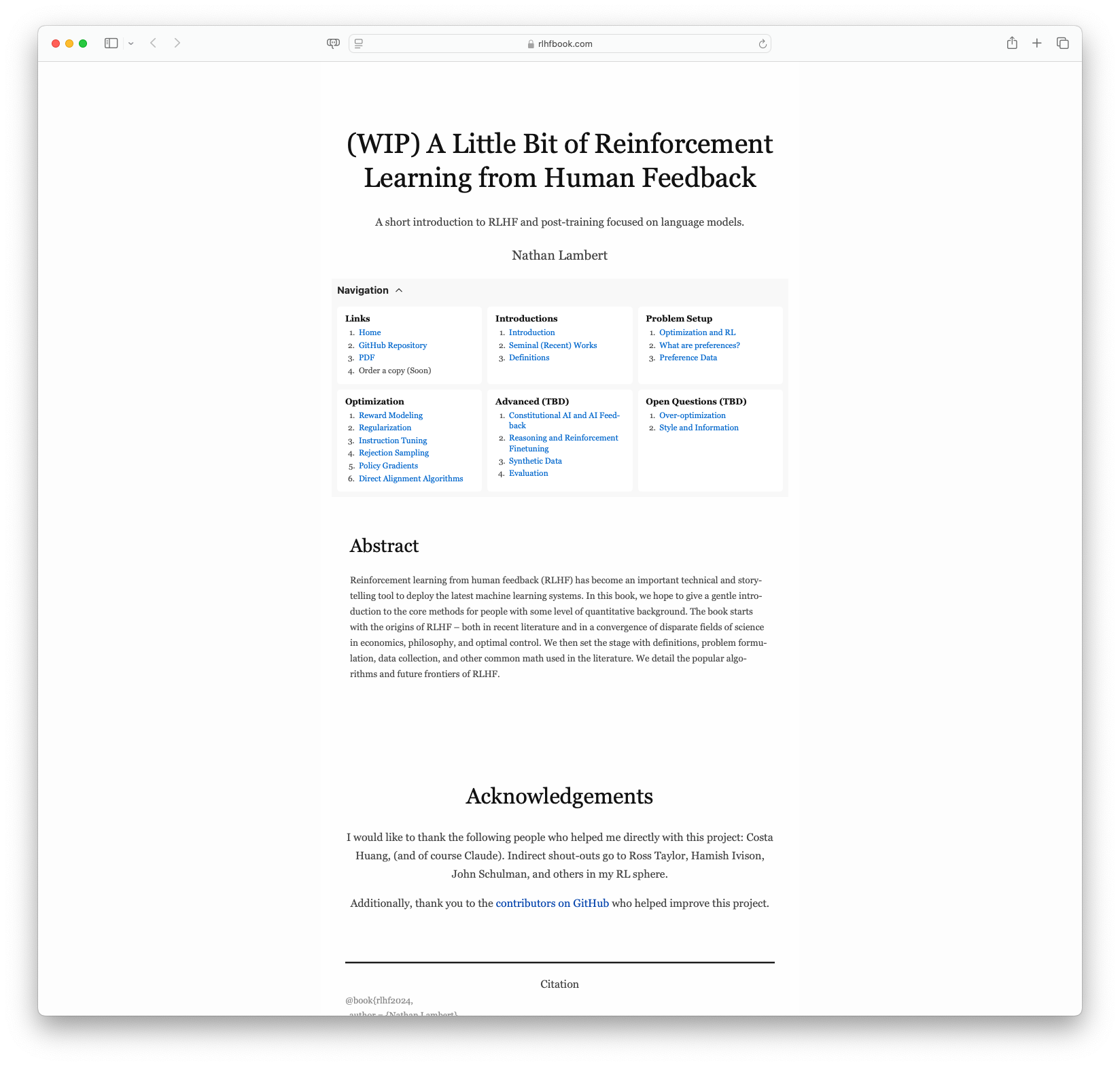 (WIP) A Little Bit of Reinforcement Learning from Human Feedback