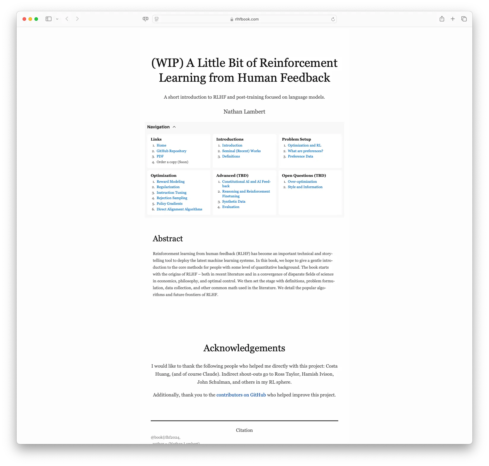 (WIP) A Little Bit of Reinforcement Learning from Human Feedback