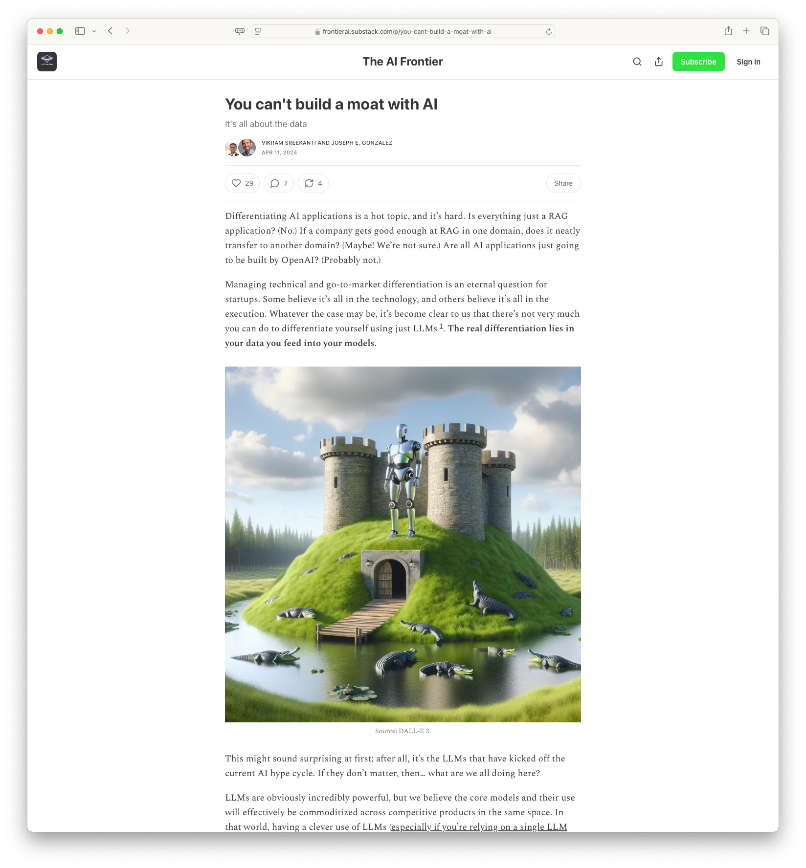 You Can't Build a Moat with AI