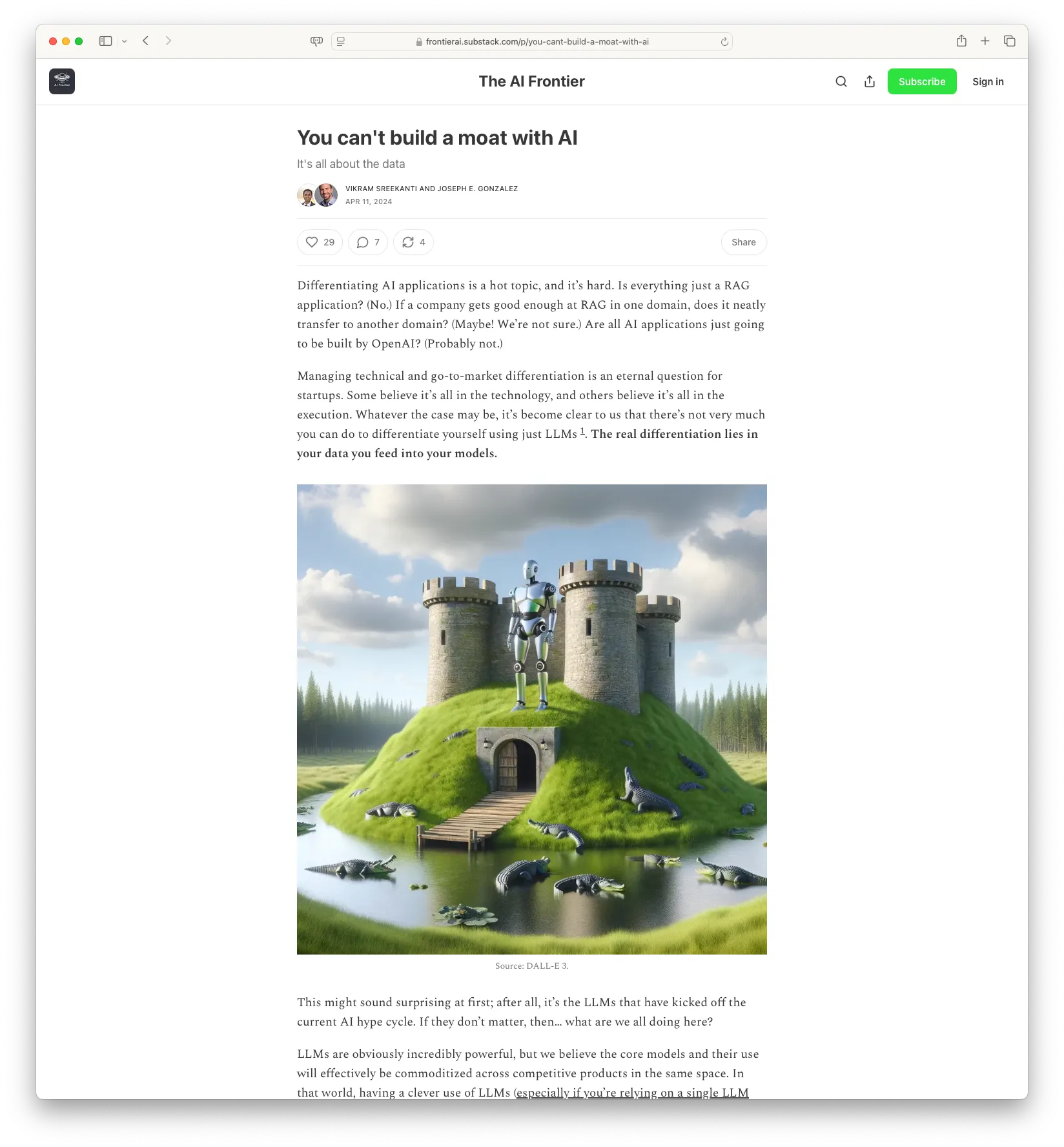 You Can't Build a Moat with AI