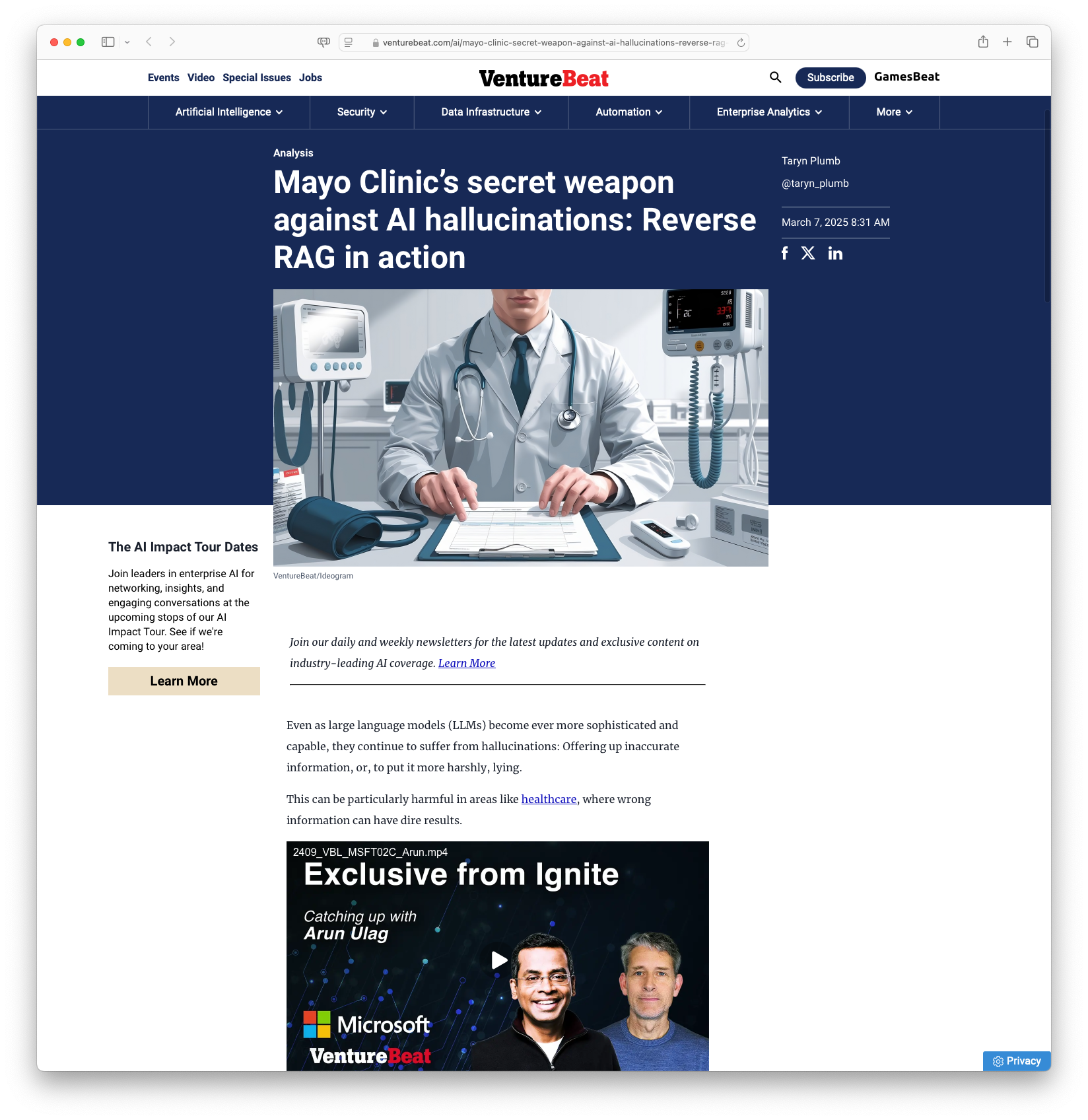Mayo Clinic's secret weapon against AI hallucinations: Reverse RAG in action
