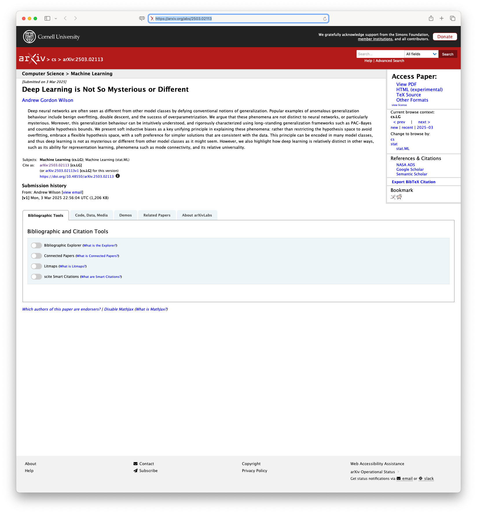Hacker News discussion on 'Deep Learning Is Not So Mysterious or Different'