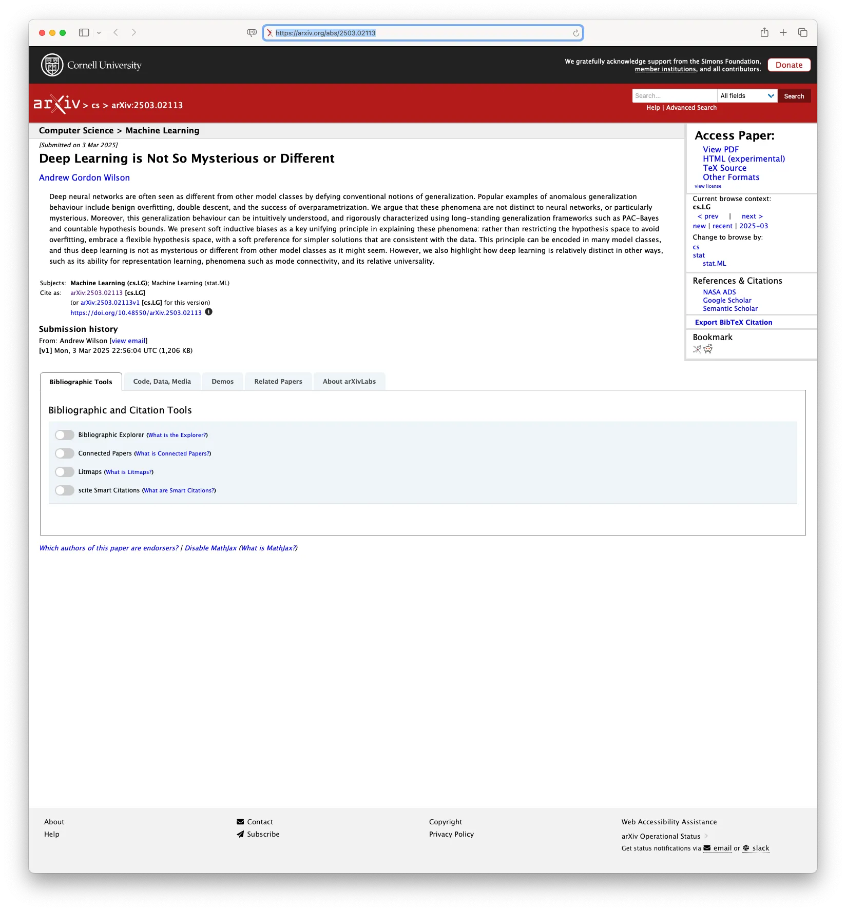 Hacker News discussion on 'Deep Learning Is Not So Mysterious or Different'