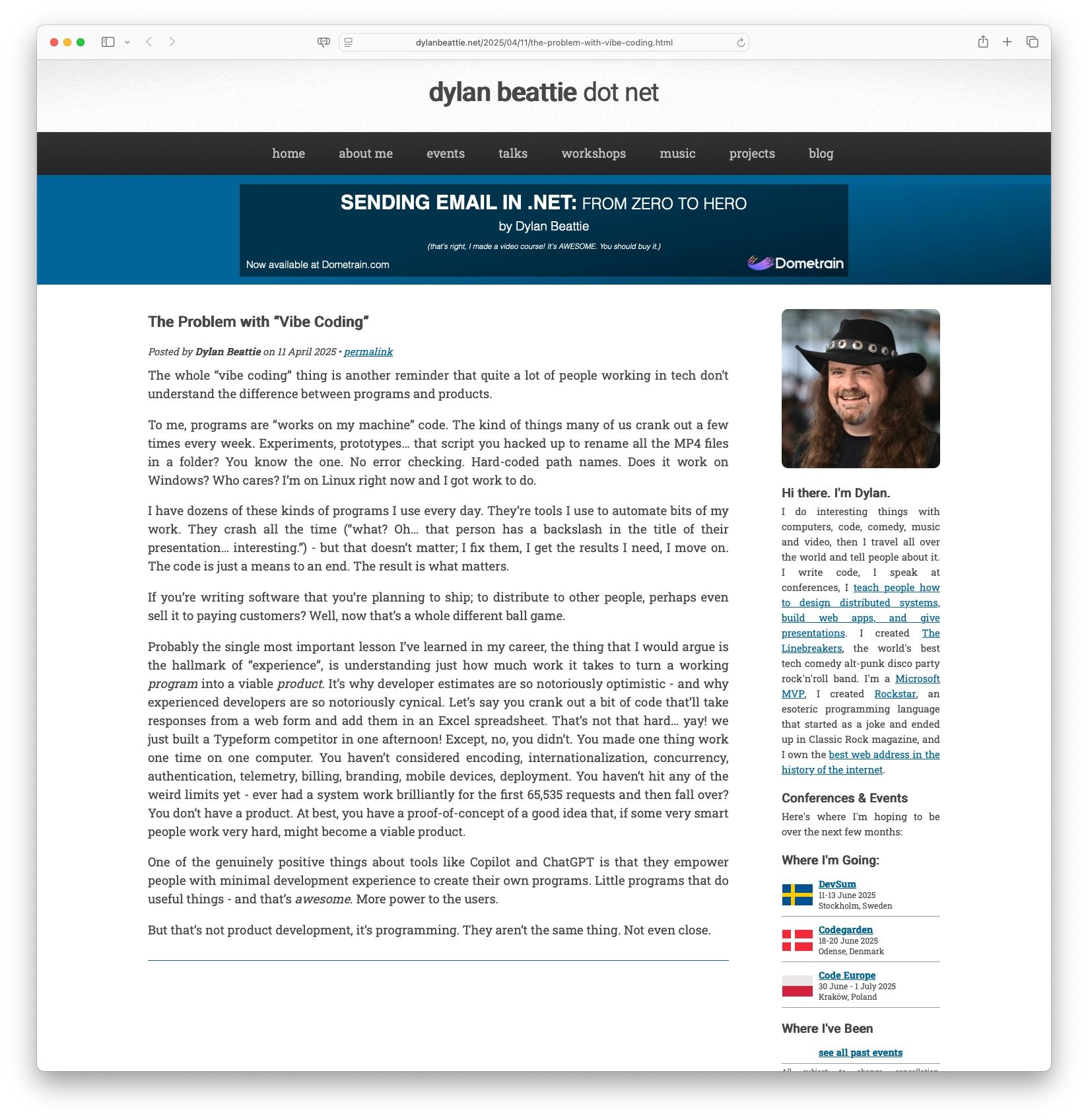 The Problem with Vibe Coding