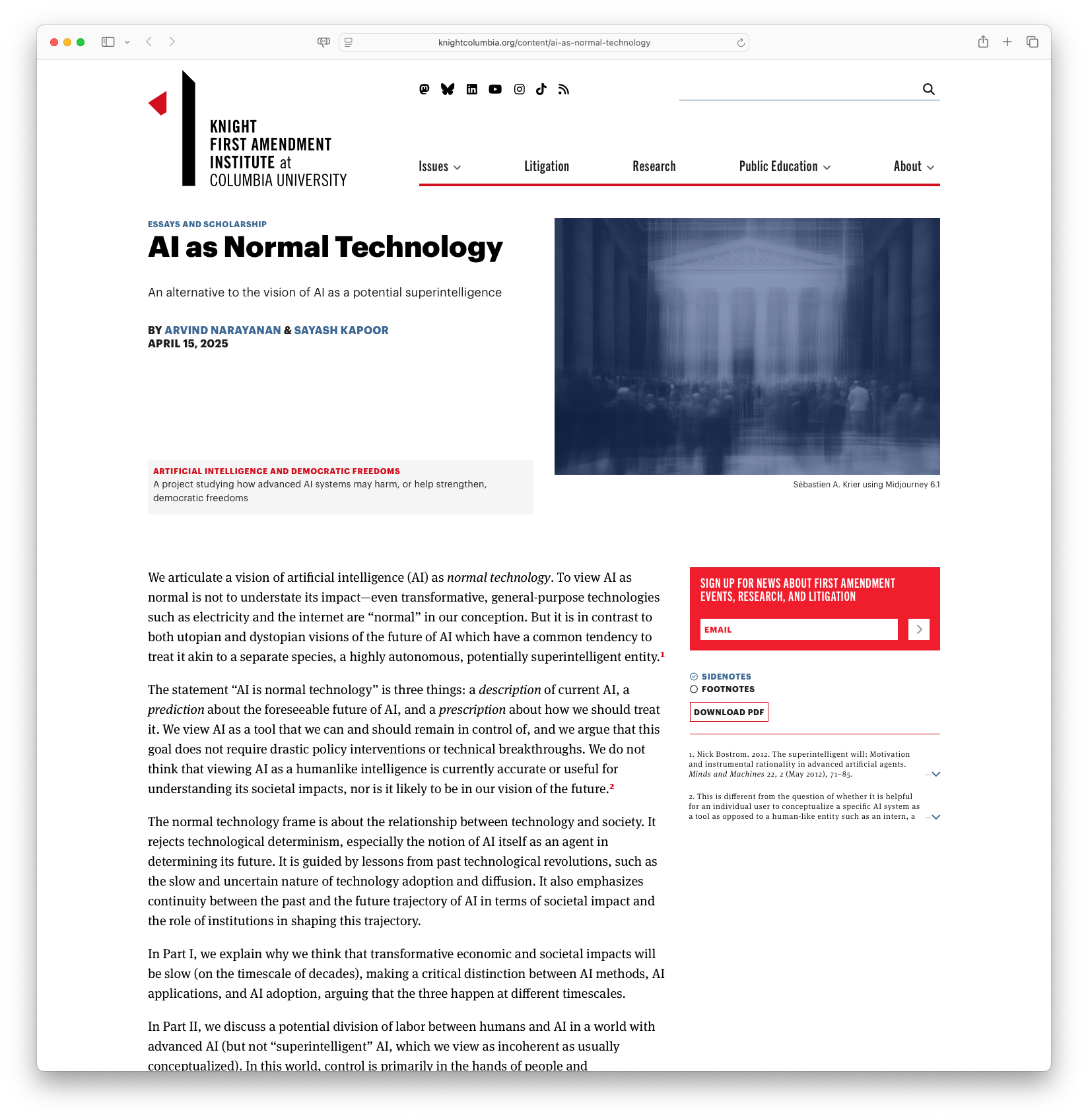 AI as Normal Technology