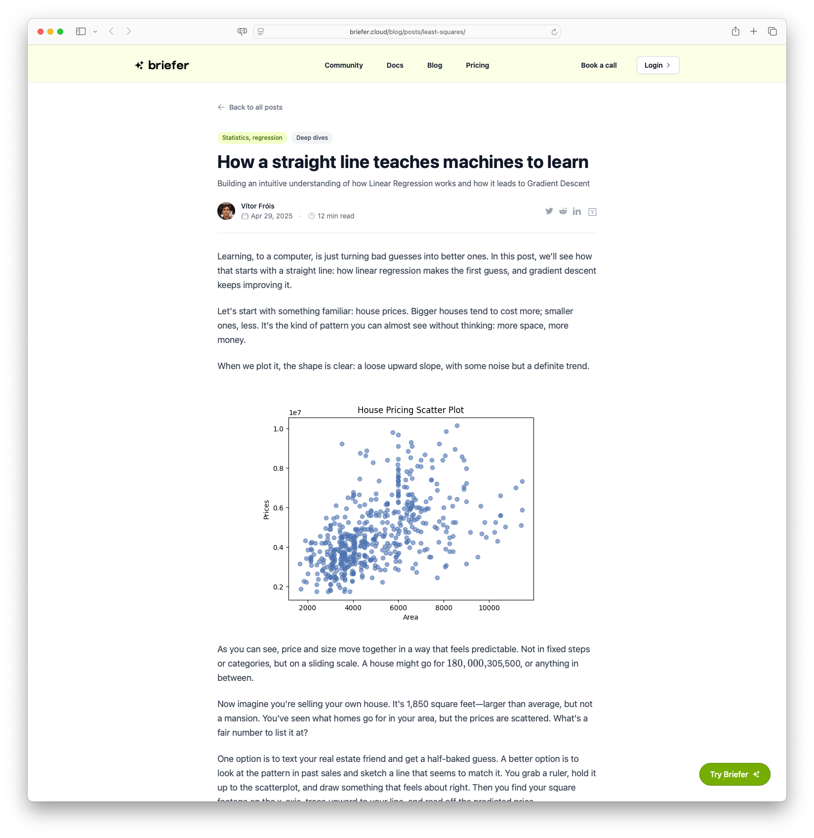 How a Straight Line Teaches Machines to Learn