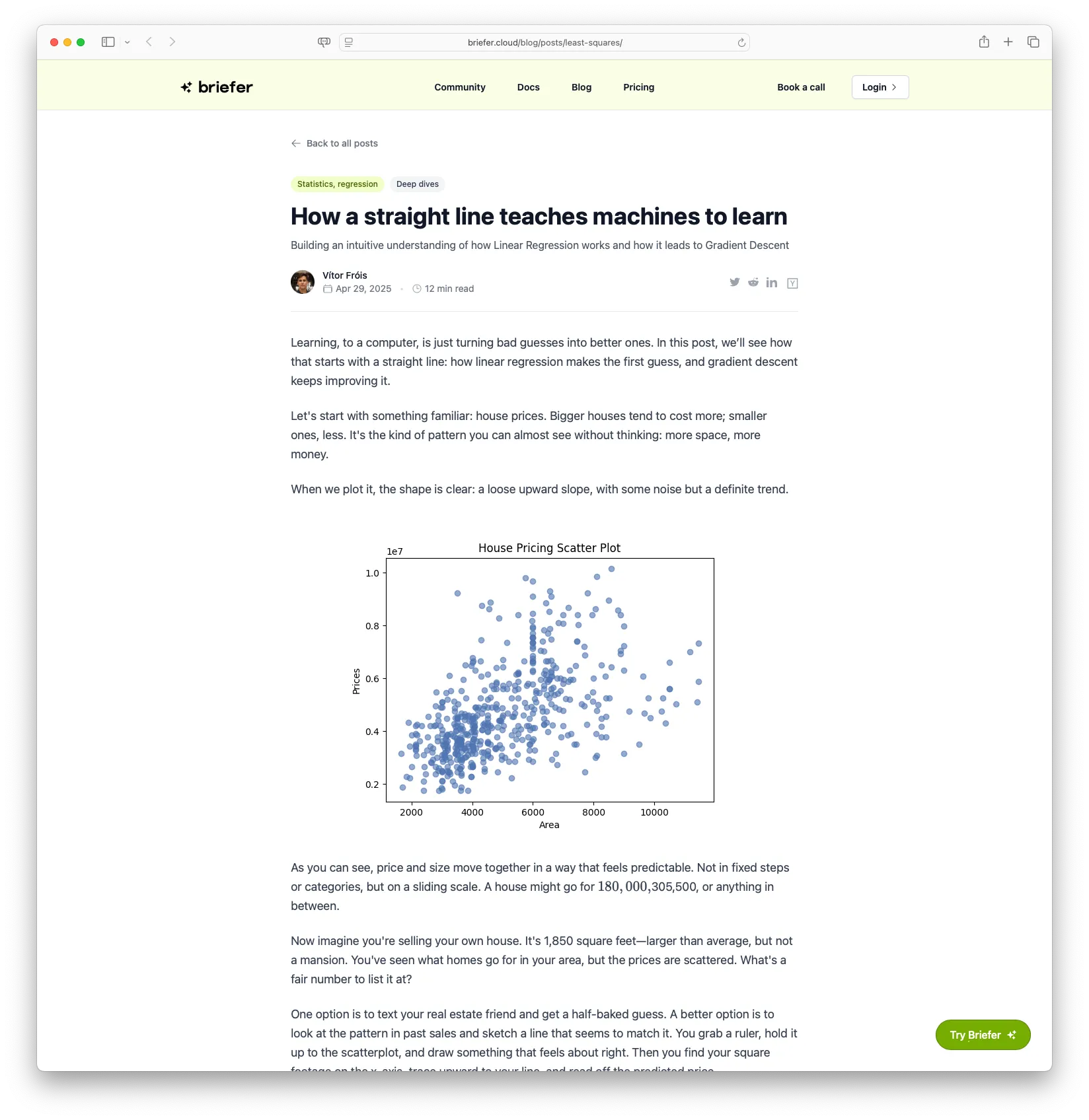 How a Straight Line Teaches Machines to Learn
