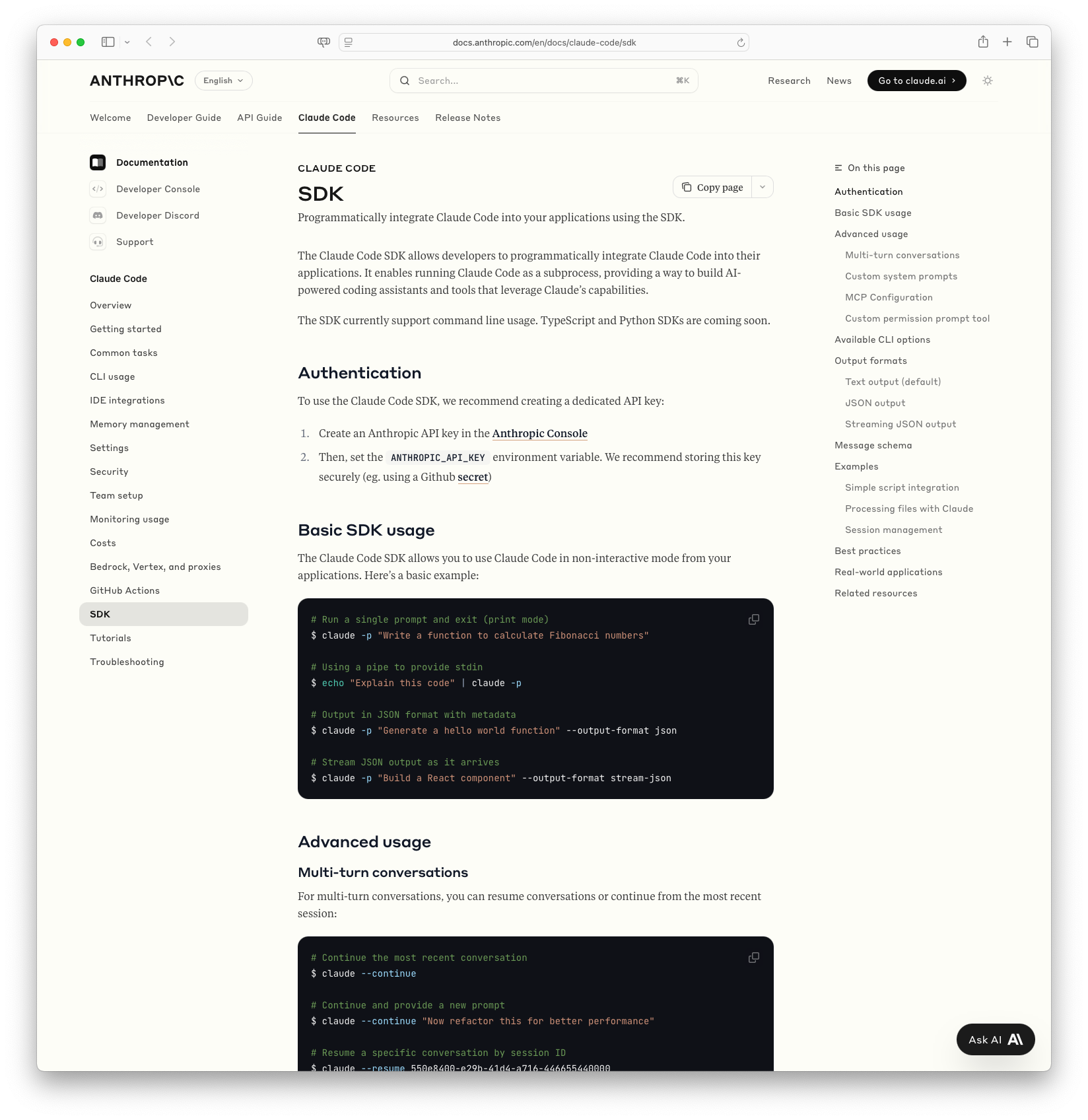 Integrating AI-Powered Tools with Claude Code SDK