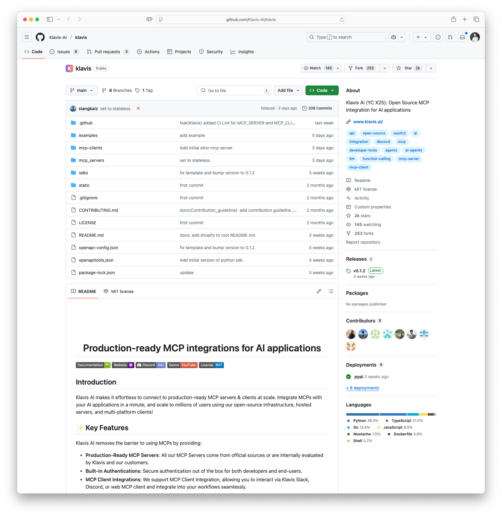 Production-ready MCP integrations for AI applications