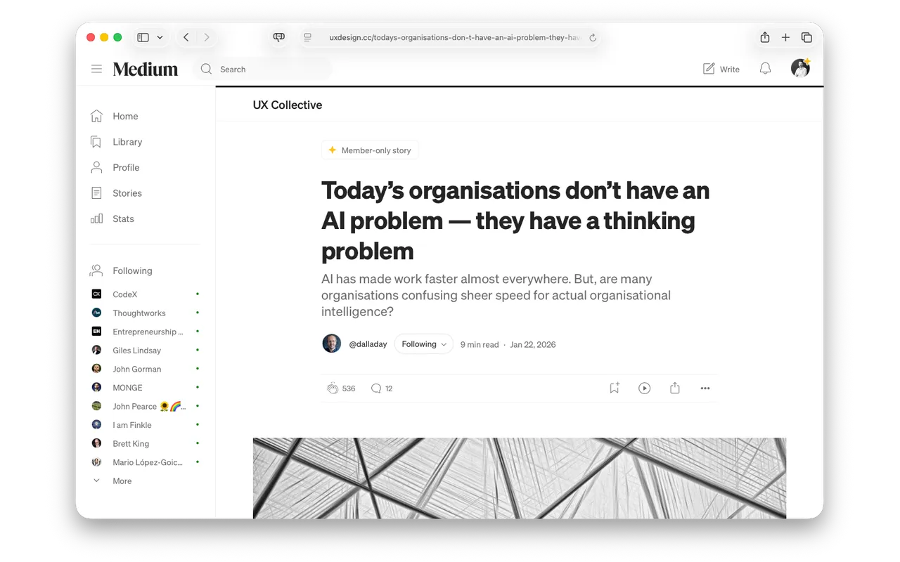 Today's organisations don't have an AI problem — they have a thinking problem