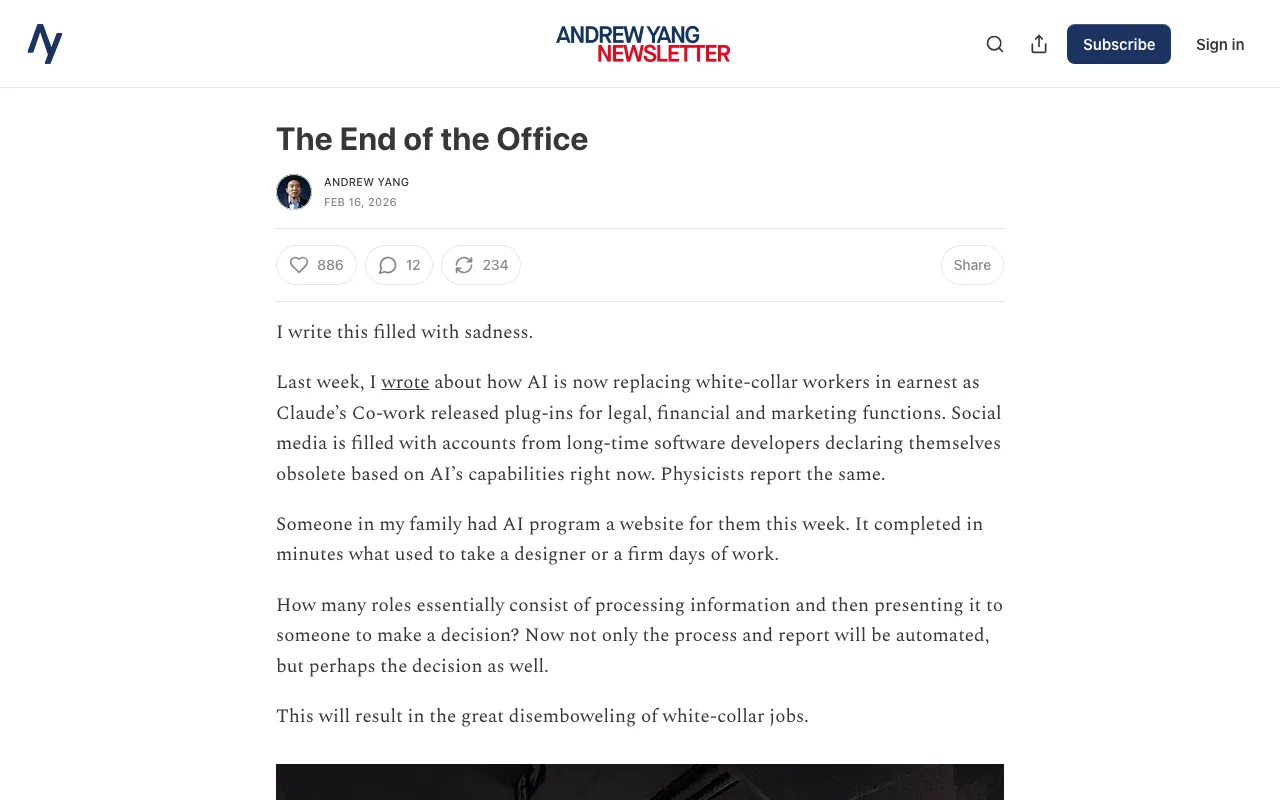 The End of the Office