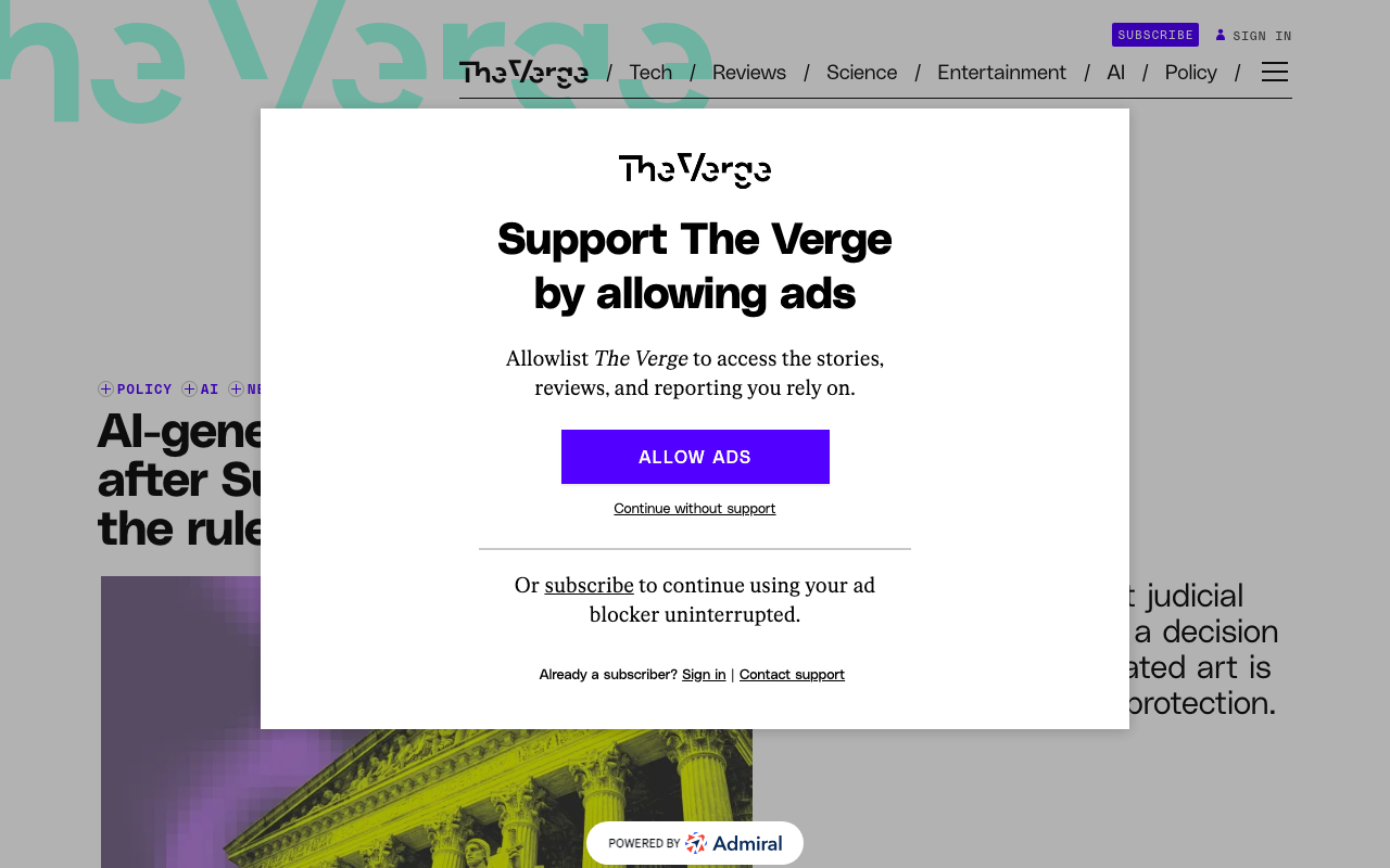 AI-generated art can’t be copyrighted after Supreme Court declines to review the rule