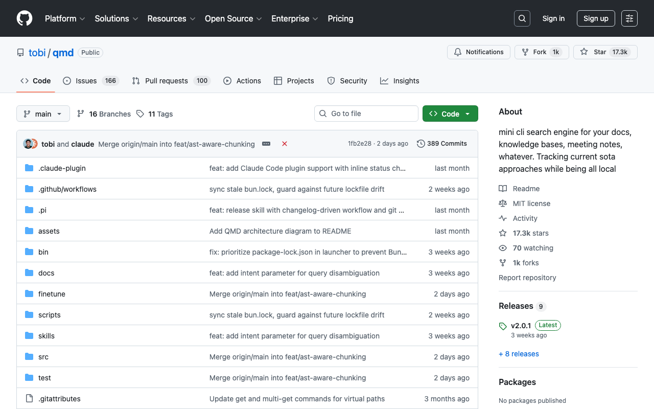 tobi/qmd: Convert web pages to Markdown