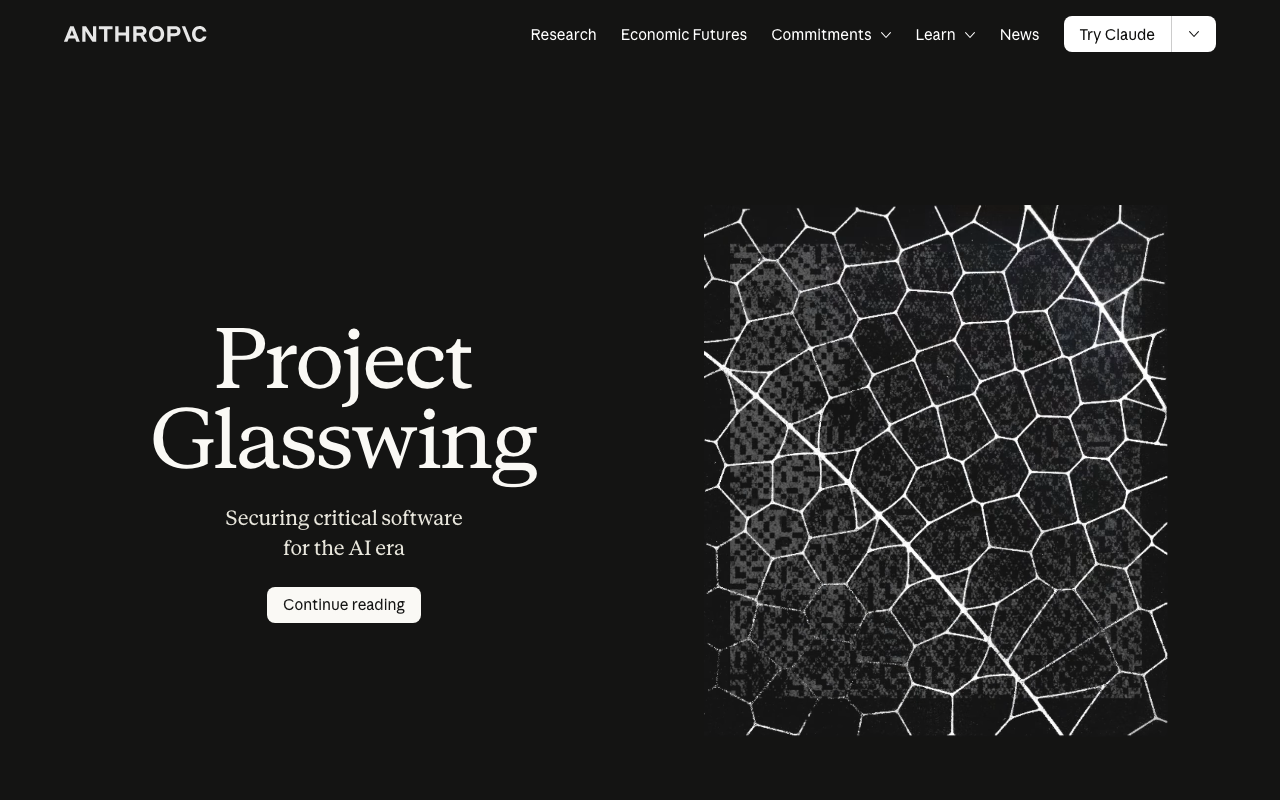 Project Glasswing: Securing critical software for the AI era  Anthropic