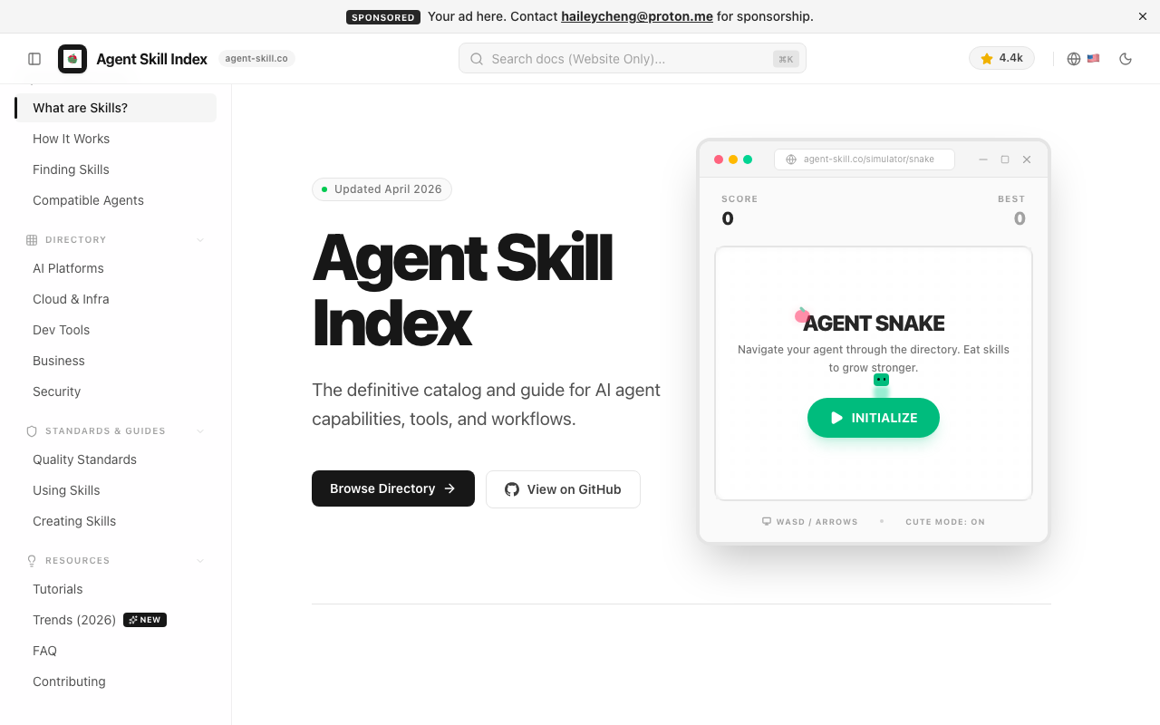 Agent Skill Index