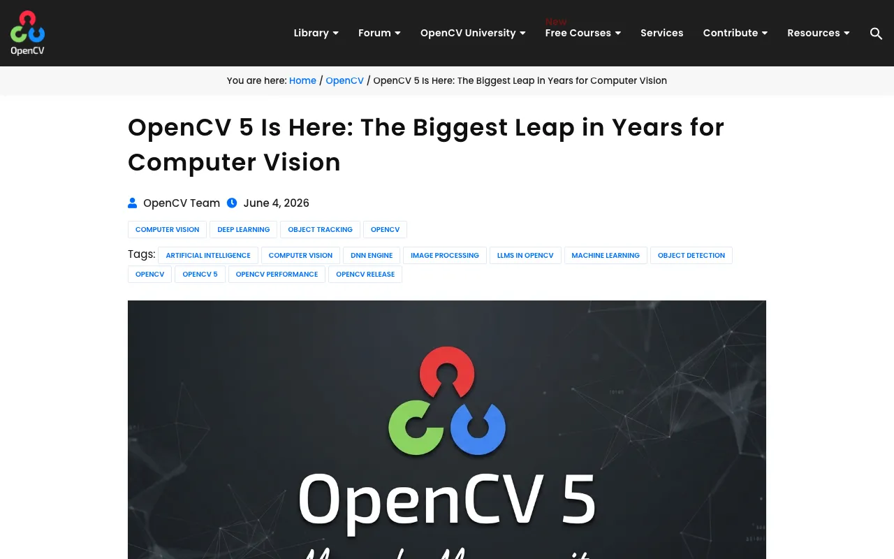 OpenCV 5 Deep Dive: A New Foundation for Computer Vision