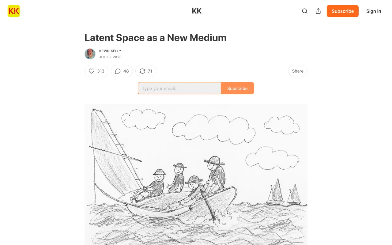 Latent Space as a New Medium - by Kevin Kelly