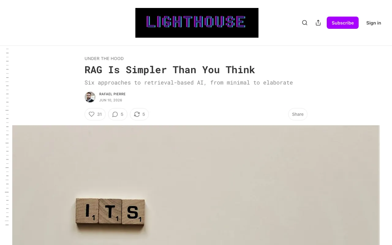 RAG Is Simpler Than You Think