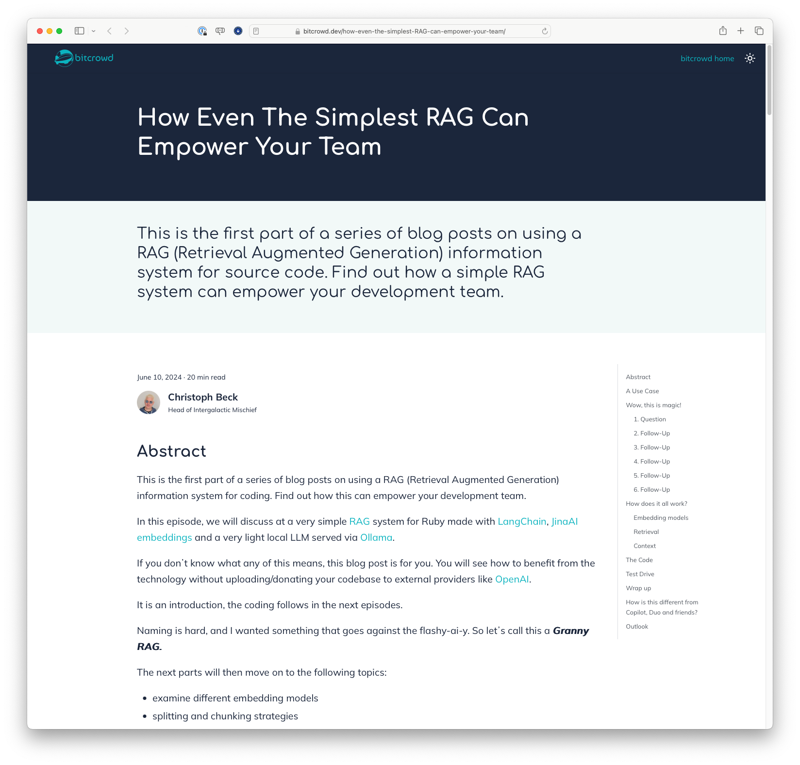 How Even The Simplest RAG Can Empower Your Team