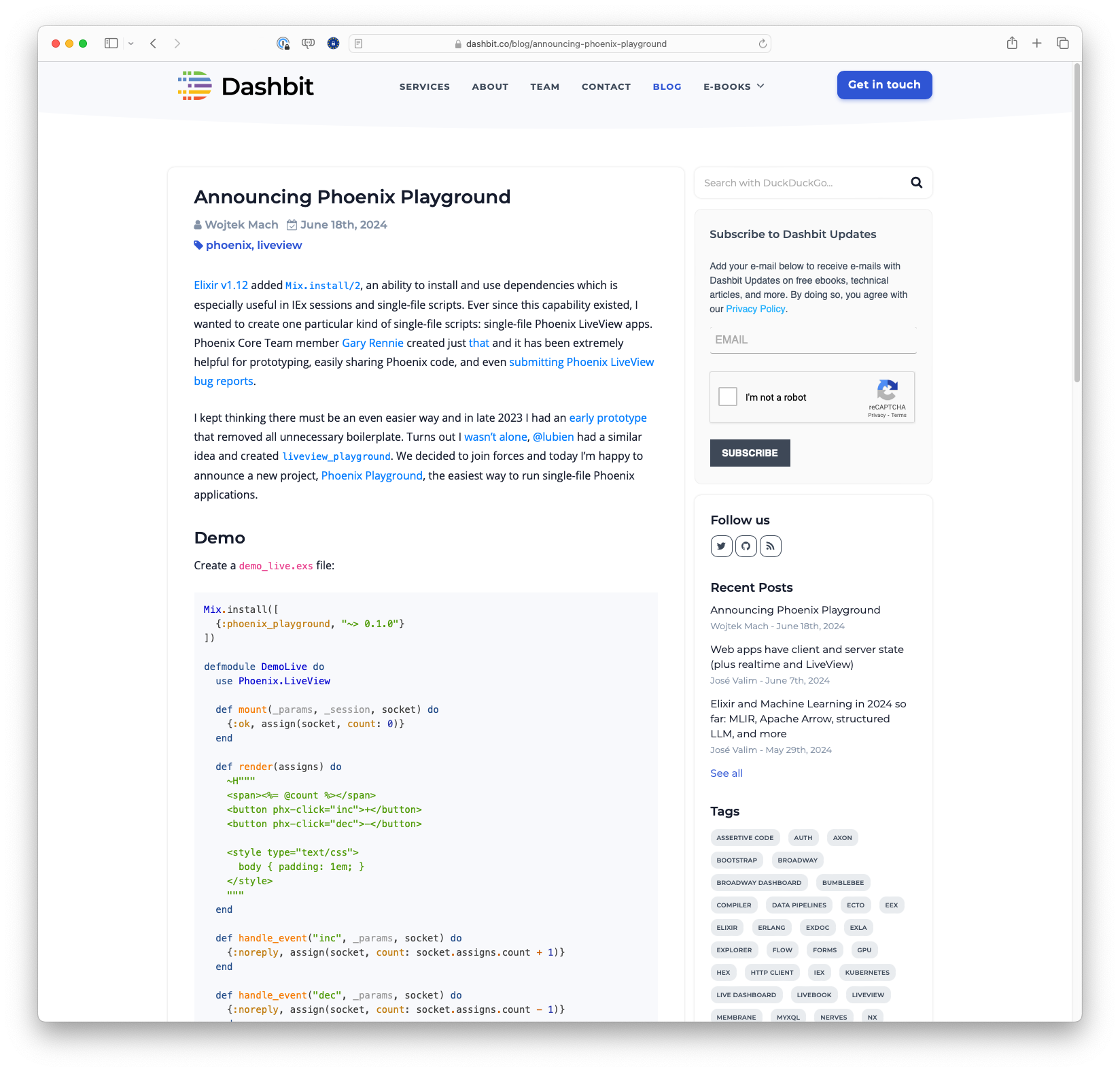 Announcing Phoenix Playground