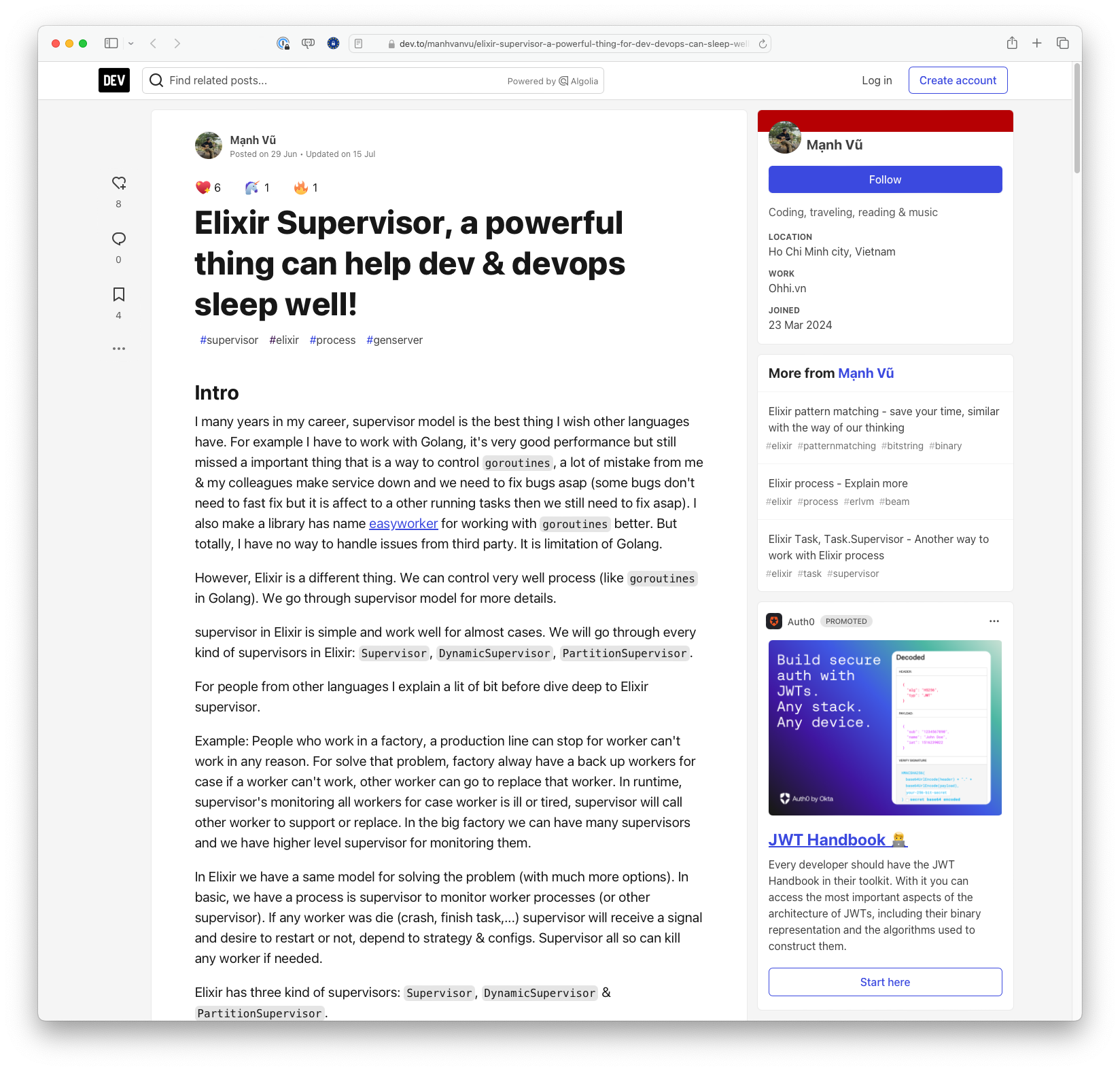 Elixir Supervisor: A Powerful Thing for Dev & DevOps to Sleep Well