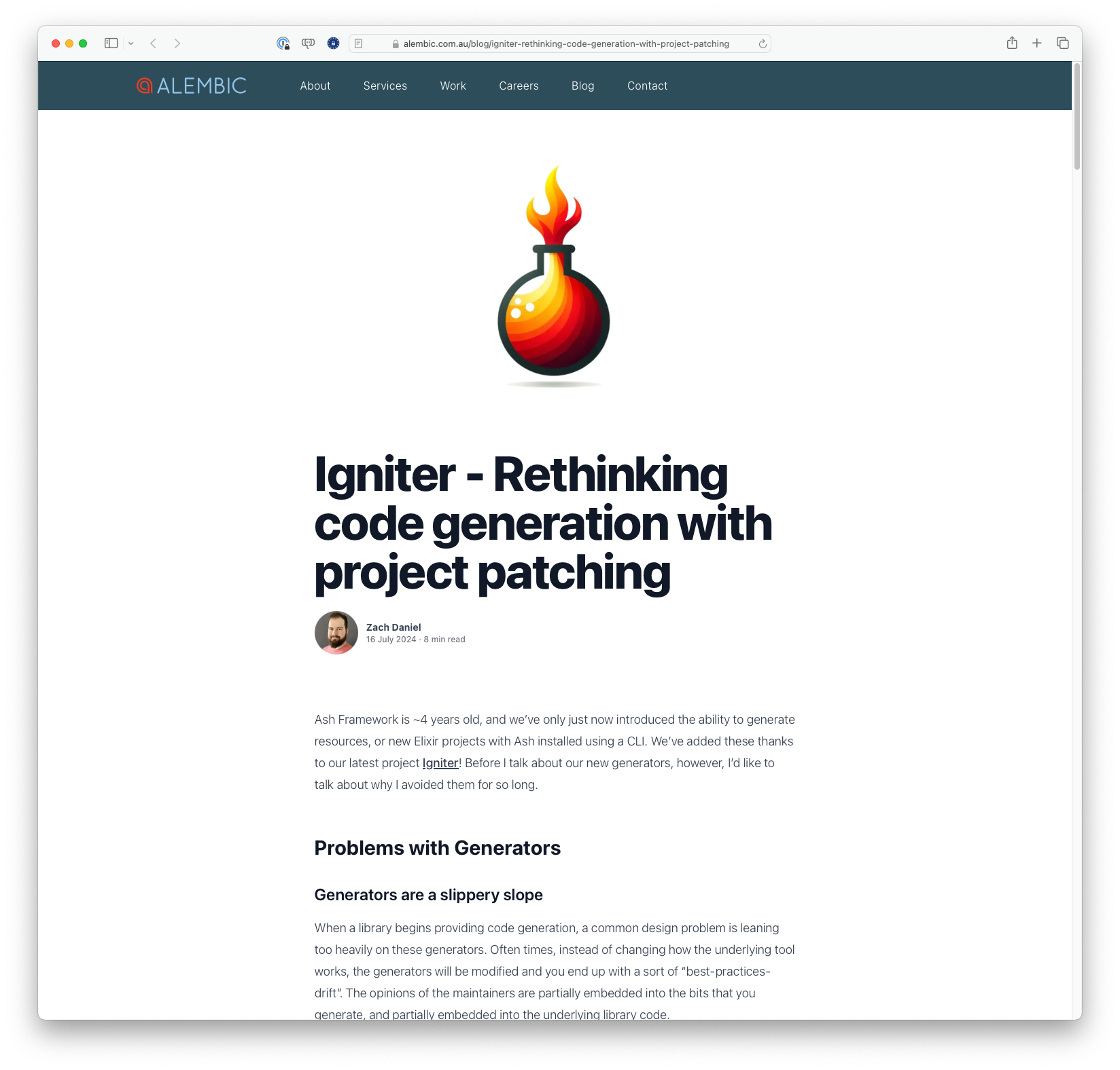 Igniter - Rethinking code generation with project patching