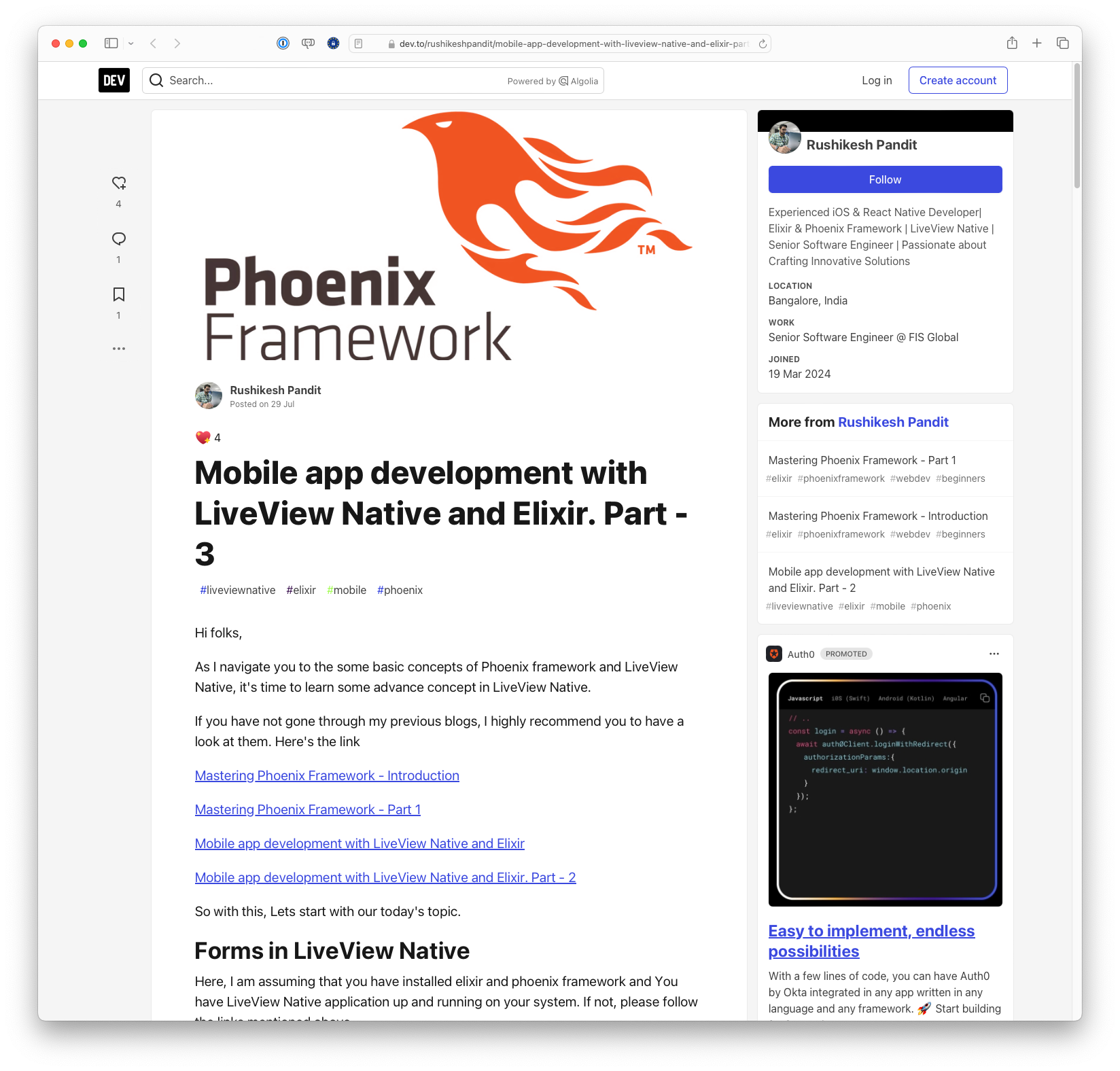 Mobile App Development with LiveView Native and Elixir: Part 3