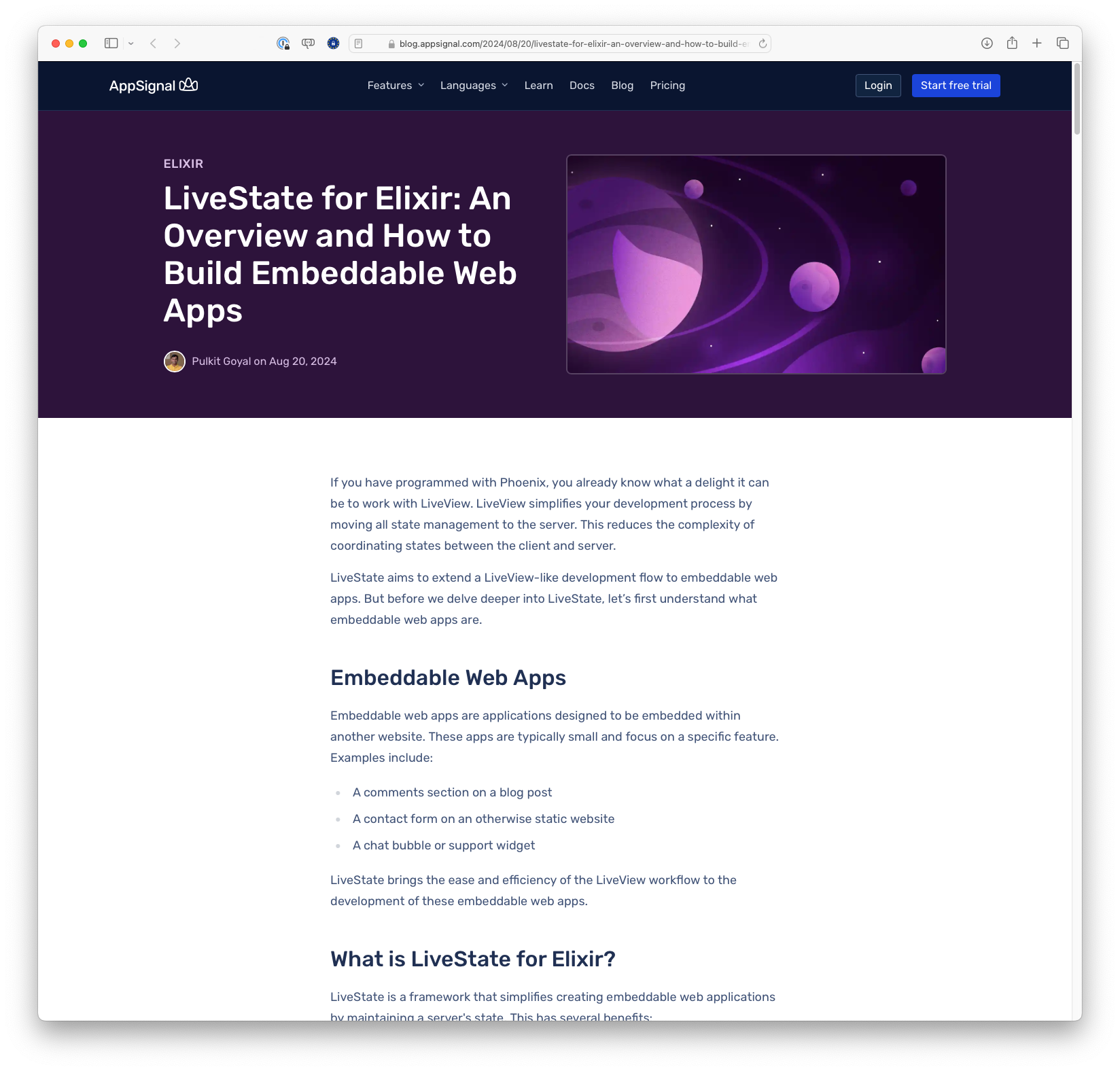 LiveState for Elixir: An Overview and How to Build Embeddable Web Apps