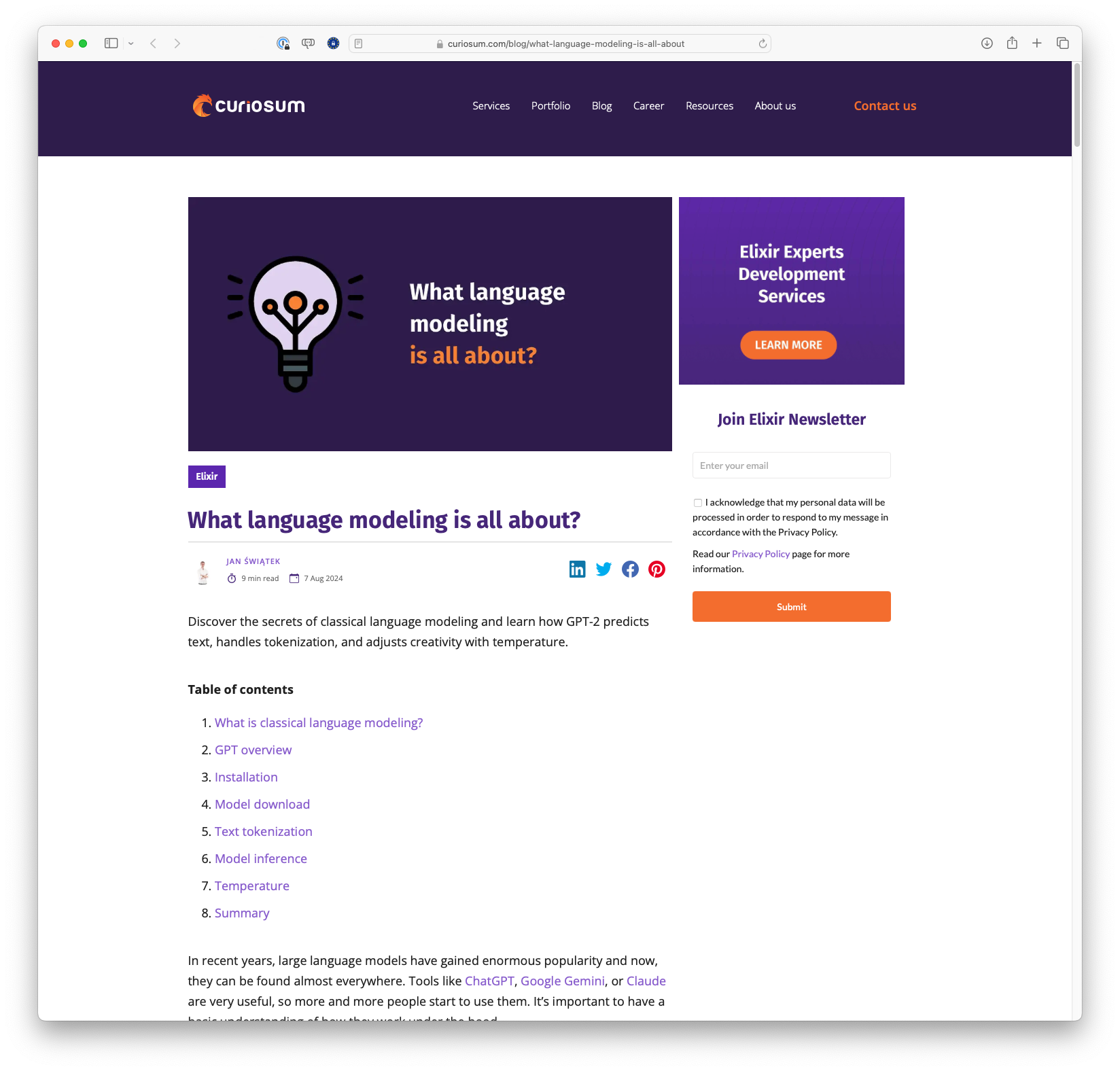 What language modeling is all about?