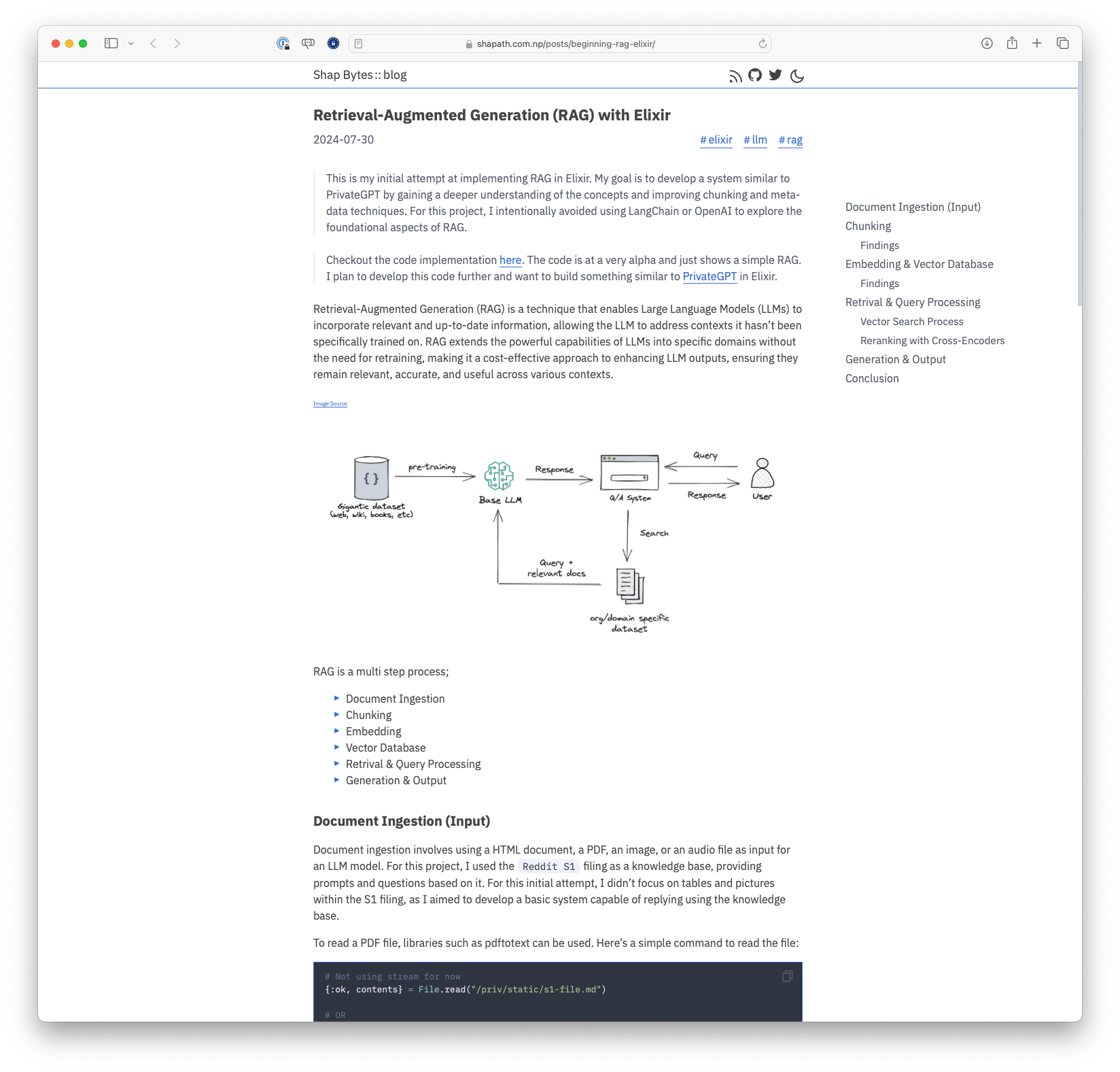 Retrieval-Augmented Generation (RAG) with Elixir