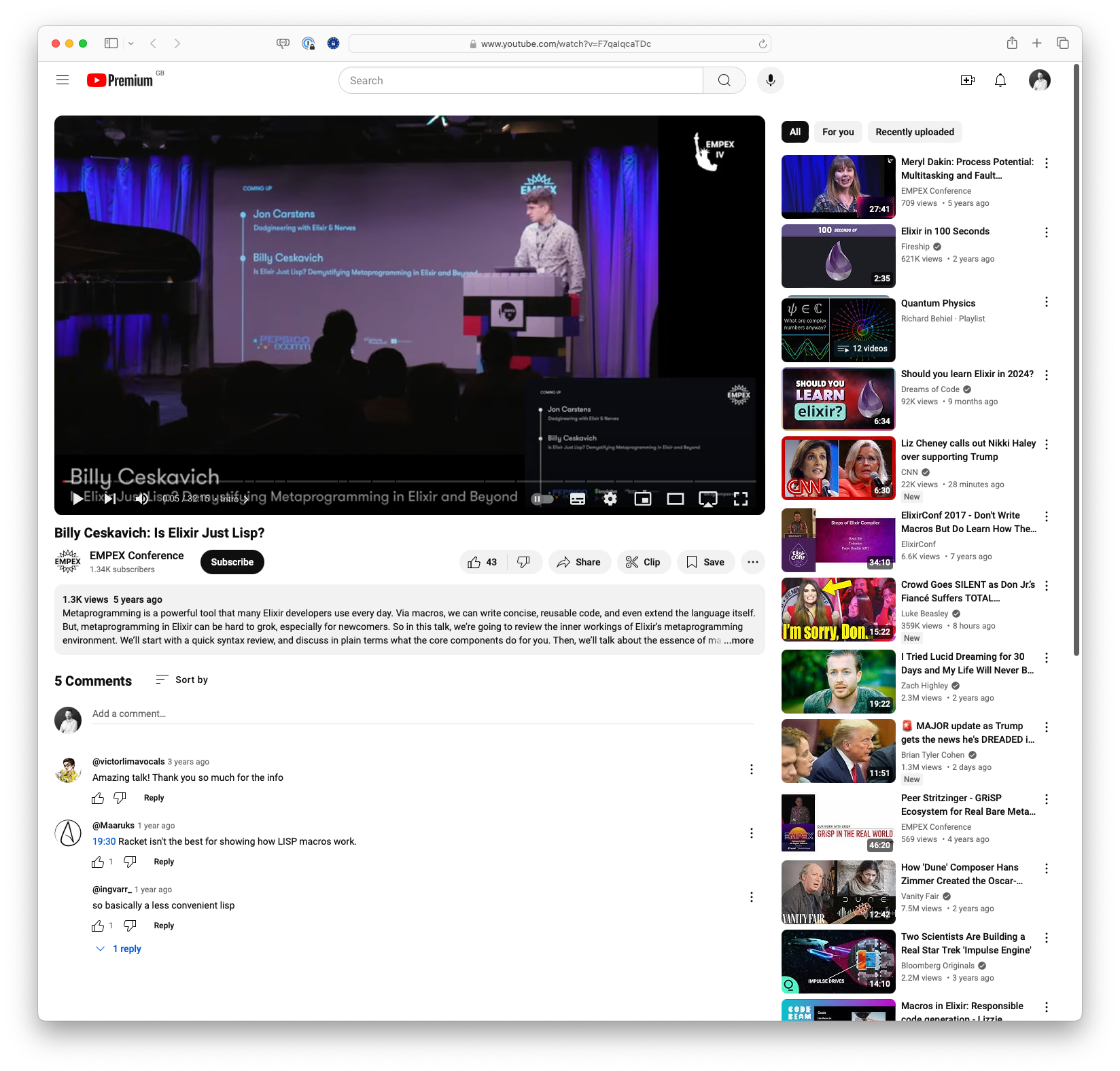 Billy Ceskavich: Is Elixir Just Lisp?