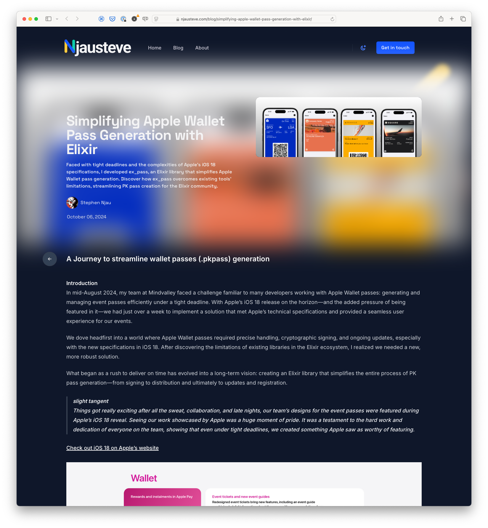 Simplifying Apple Wallet Pass Generation with Elixir