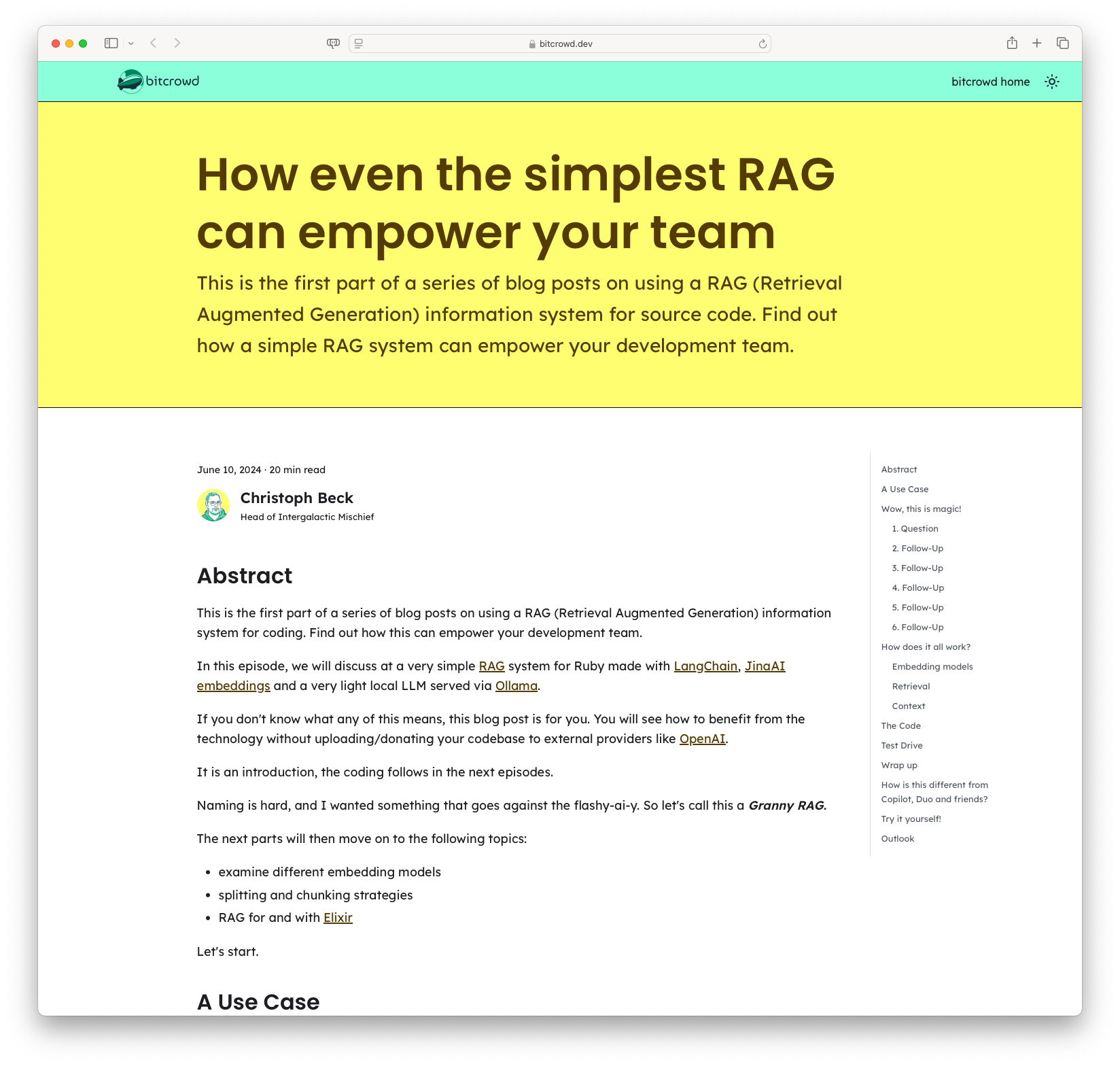 How Even the Simplest RAG Can Empower Your Team