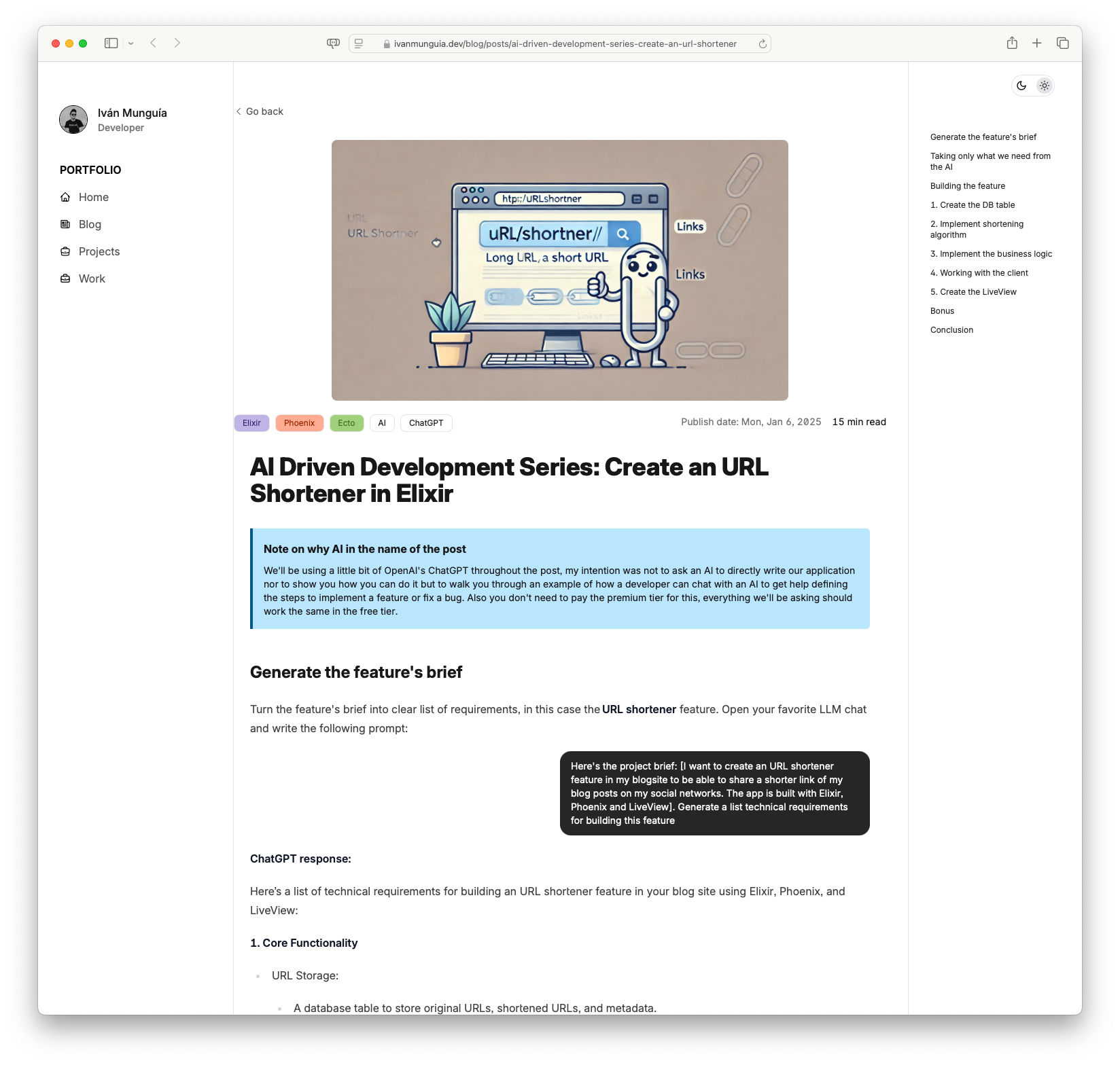 AI Driven Development Series: Create an URL Shortener in Elixir