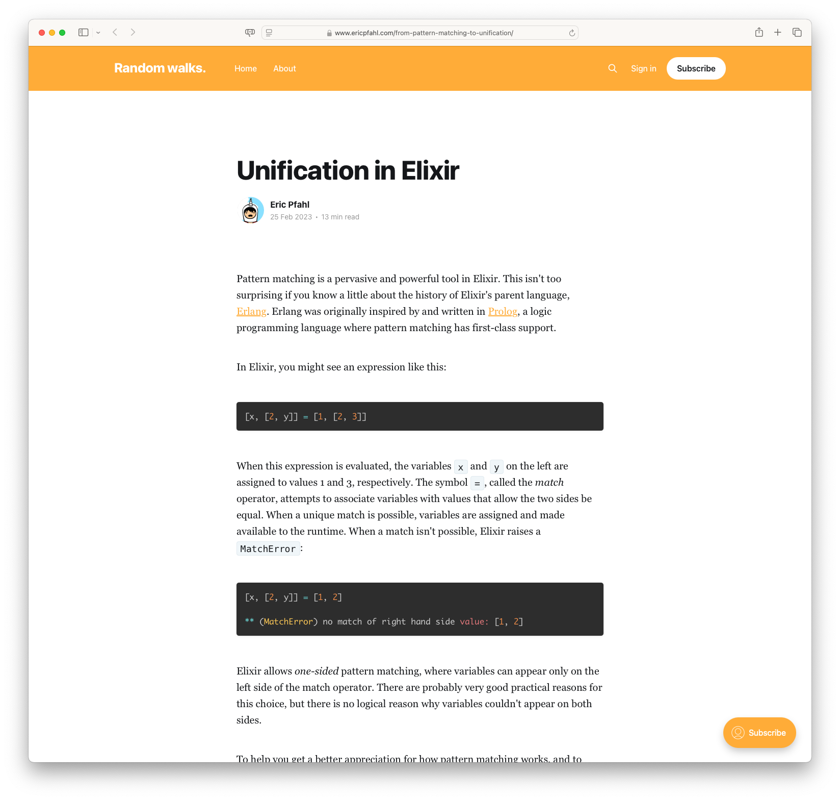 Unification in Elixir