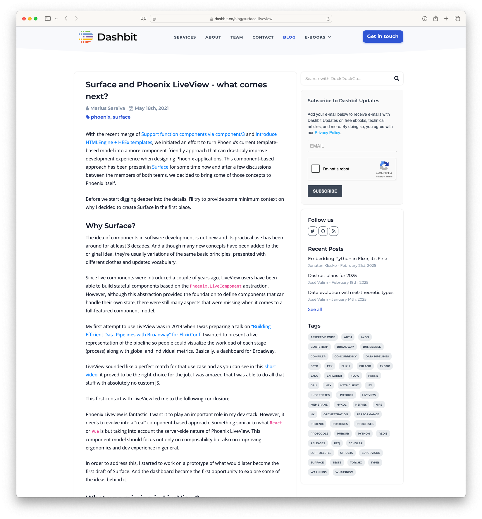 Surface and Phoenix LiveView - what comes next?
