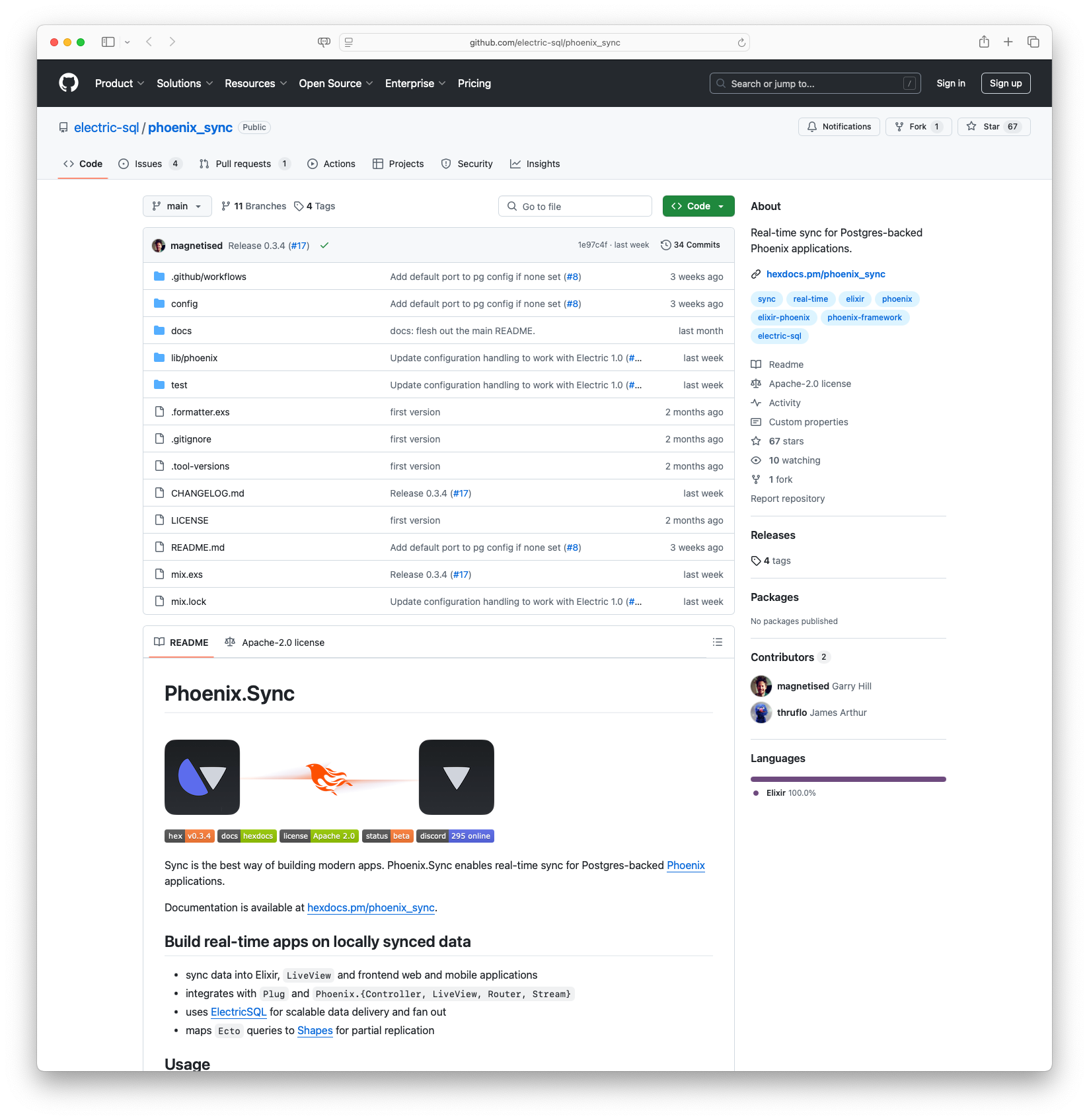 Phoenix Sync: Real-time local-to-cloud data synchronisation