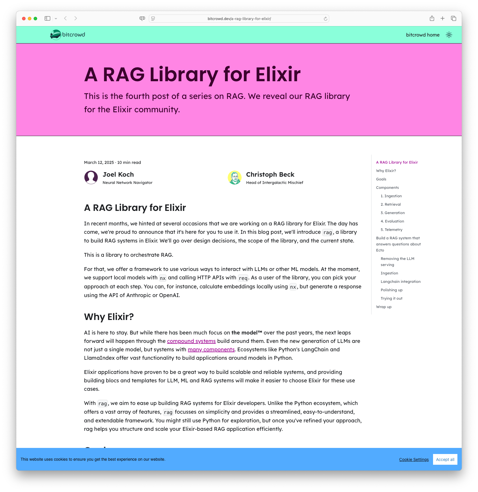A RAG Library for Elixir
